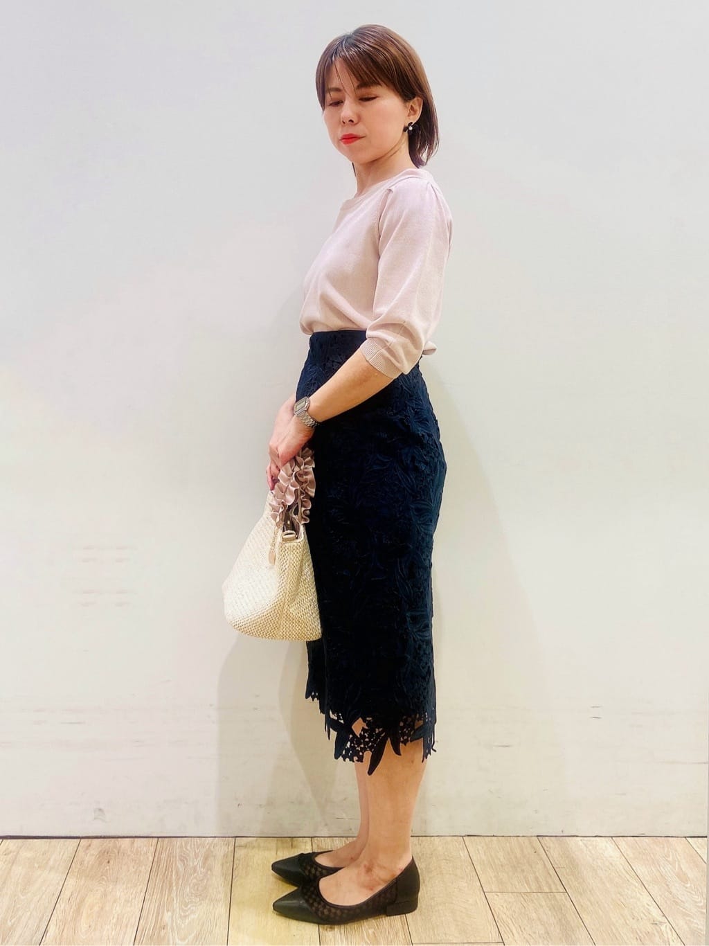 YUKOさんの「index｜麻調シアーダブルブレストテーラードジャケット【洗濯機洗い可】」を使ったコーディネート