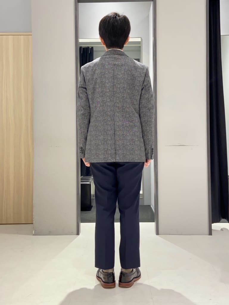 わいずみさんの「TAKEO KIKUCHI｜【抗菌防臭】COOL DOTS（R）ドビープリント ジャケット」を使ったコーディネート