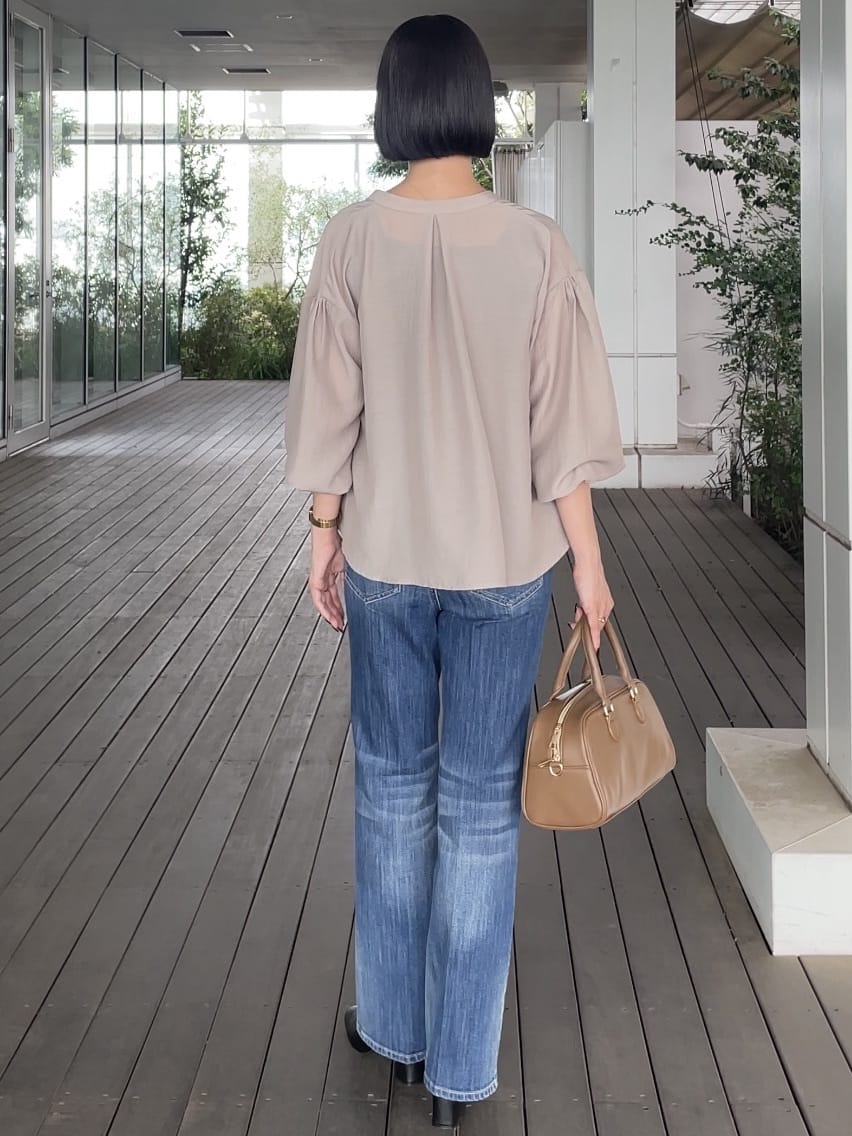 NATSUMIさんの「grove｜2WAYスクエアネックタンク」を使ったコーディネート