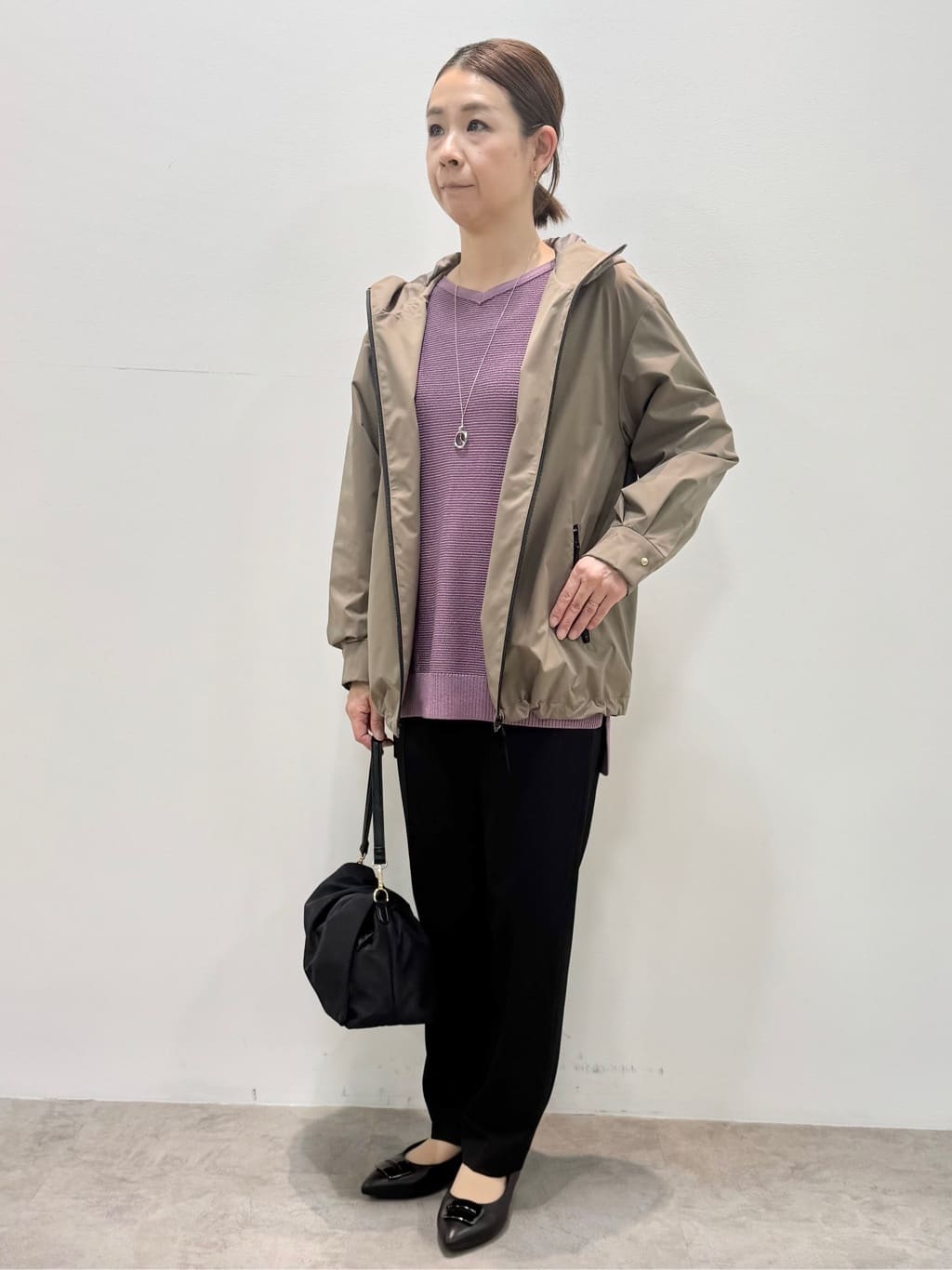 koyaさんの「Reflect｜【ライトアウター／キレイ見え／気軽な羽織に◎】スポーティライトアウター」を使ったコーディネート