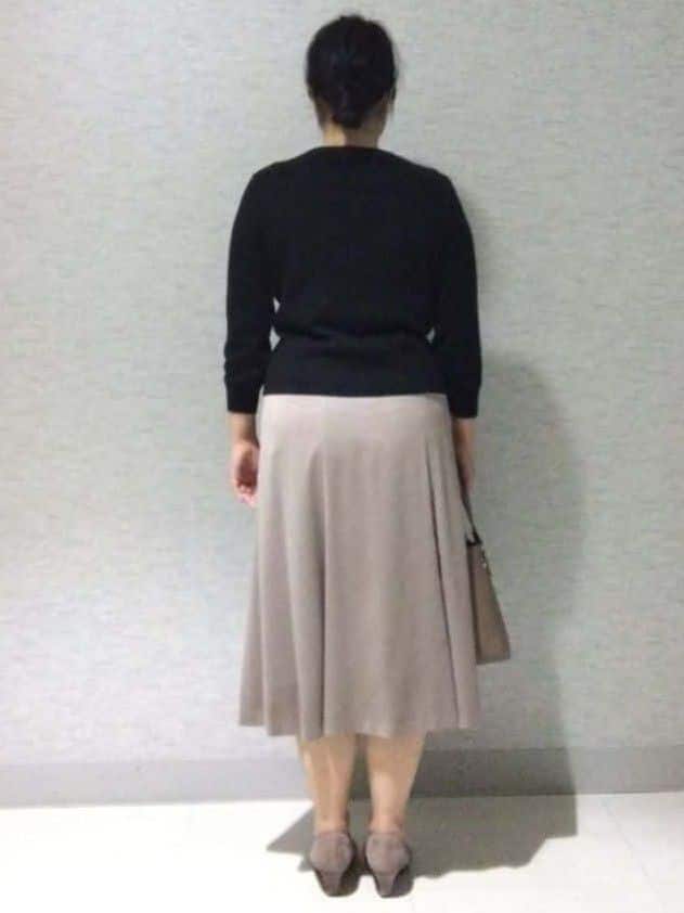 sakoさんの「Reflect｜【通勤】スエードライクフレアスカート」を使ったコーディネート