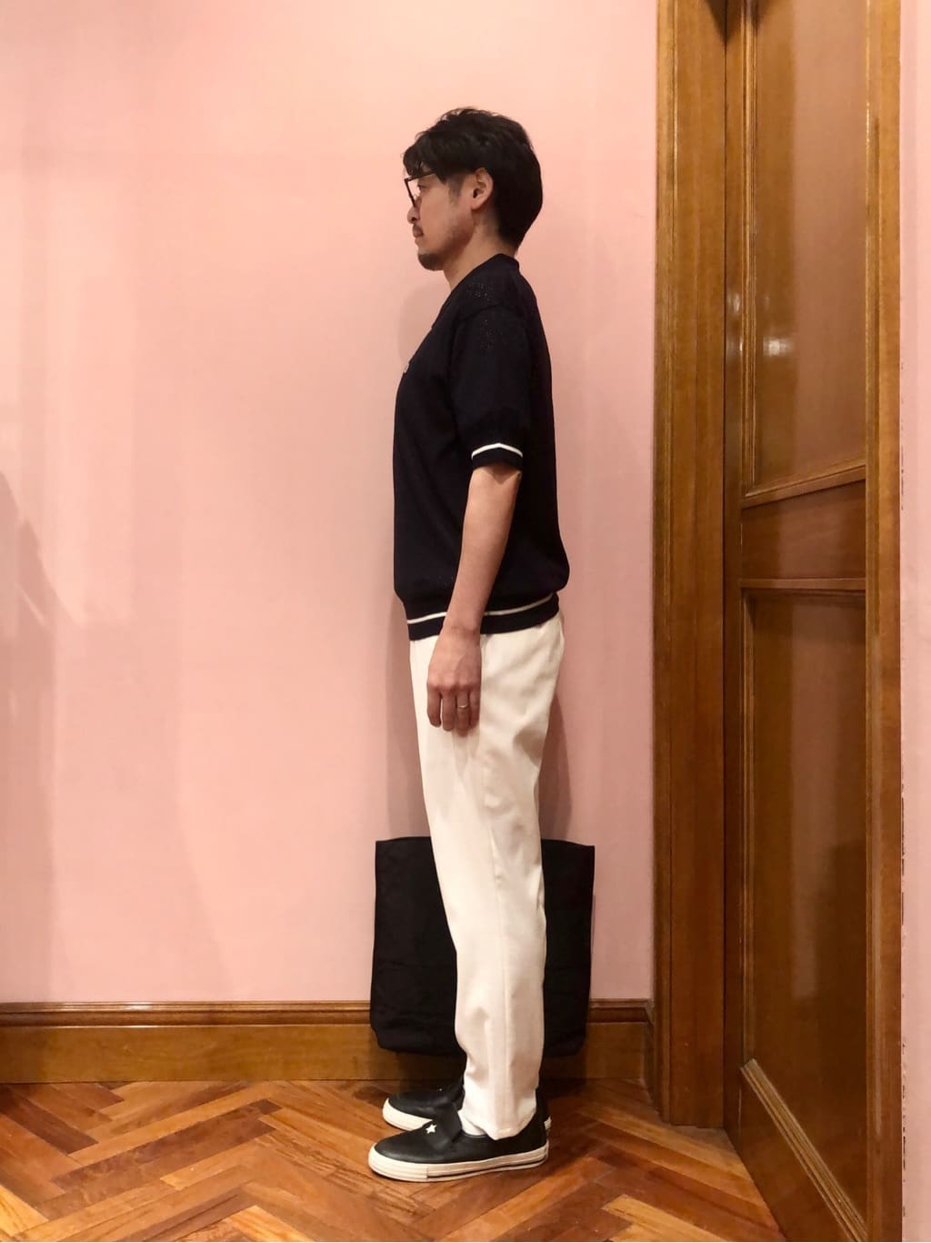 OKJさんの「DRESSTERIOR｜レースジャカード ニットポロ」を使ったコーディネート