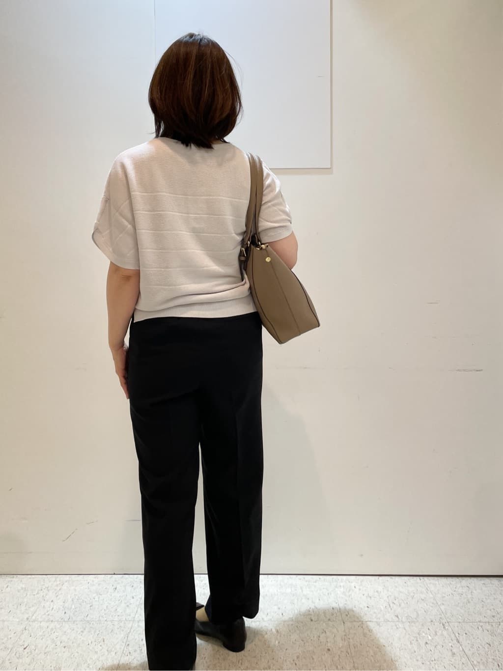 めいさんの「Reflect｜【マシンウォッシュ可】リネンライクフレアパンツ」を使ったコーディネート
