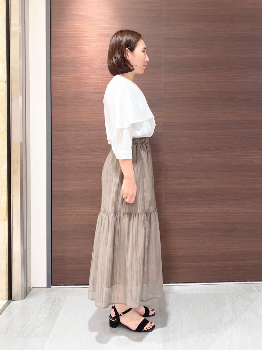 YUKARIさんの「INDIVI｜【軽く羽織れる！】ダブルジャケット」を使ったコーディネート
