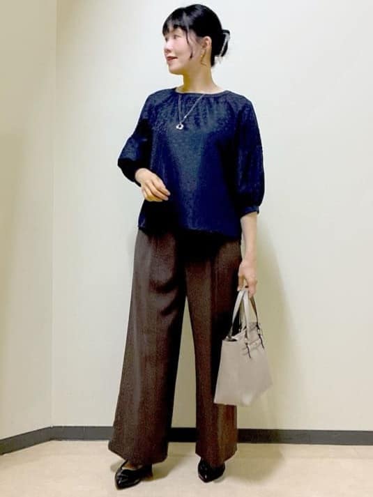  beni_gingerさんの「Reflect｜【洗える】ドビーストライプブラウス」を使ったコーディネート