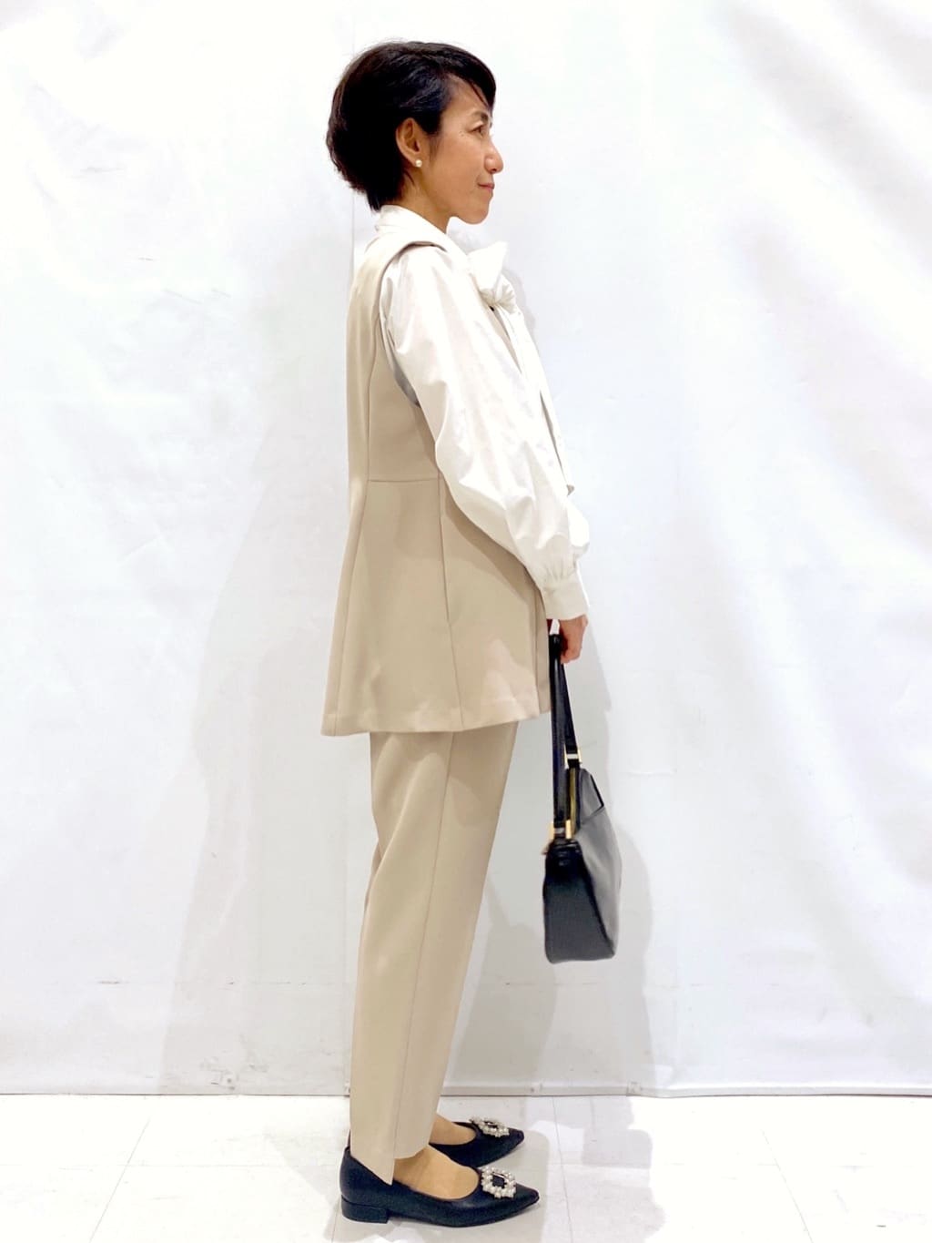 Bonさんの「OPAQUE.CLIP｜スラッシュポケットショルダーバッグ」を使ったコーディネート