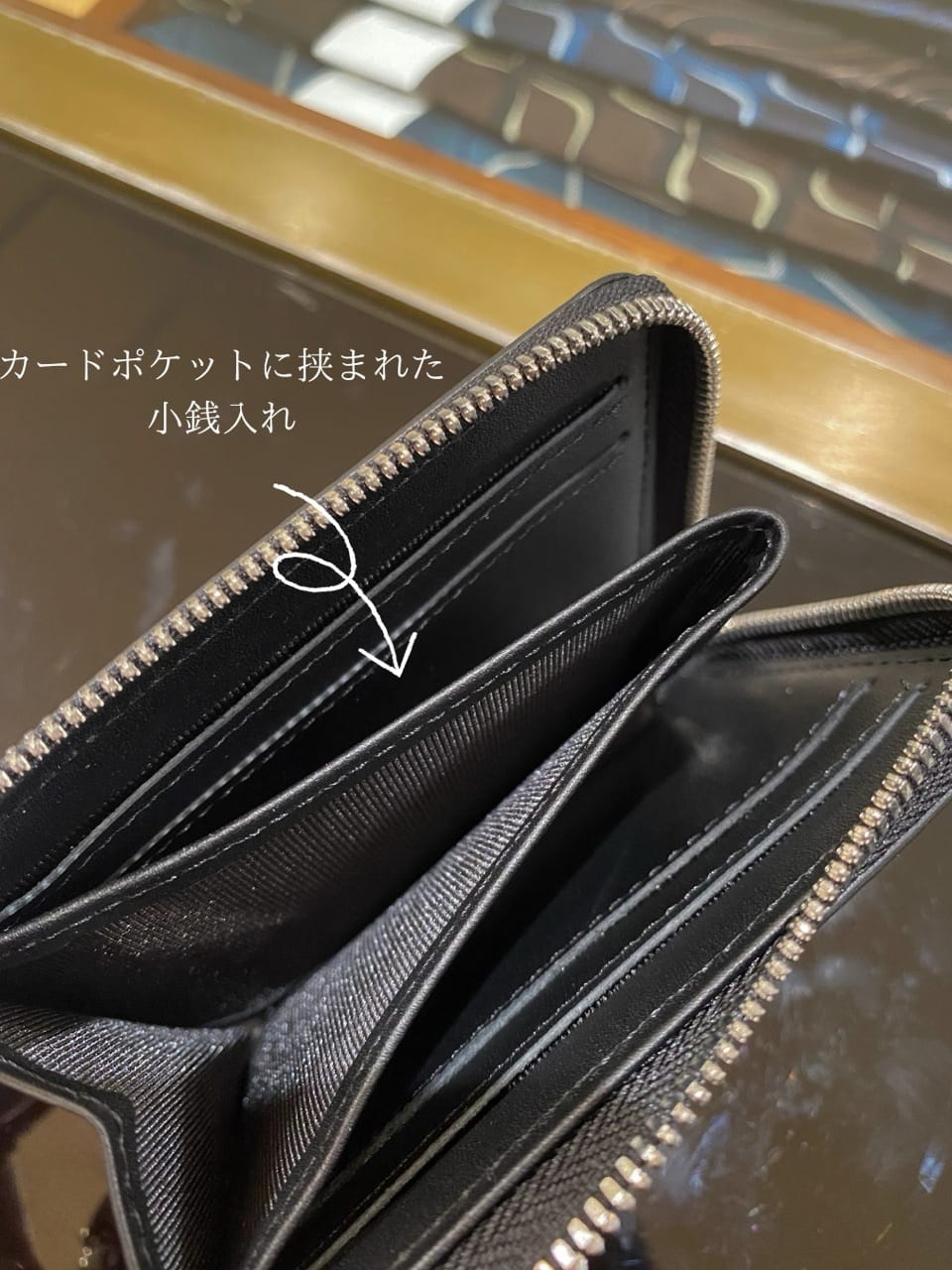 小南大和さんの「TAKEO KIKUCHI｜パズルエンボス L字ジップコンパクトウォレット」を使ったコーディネート