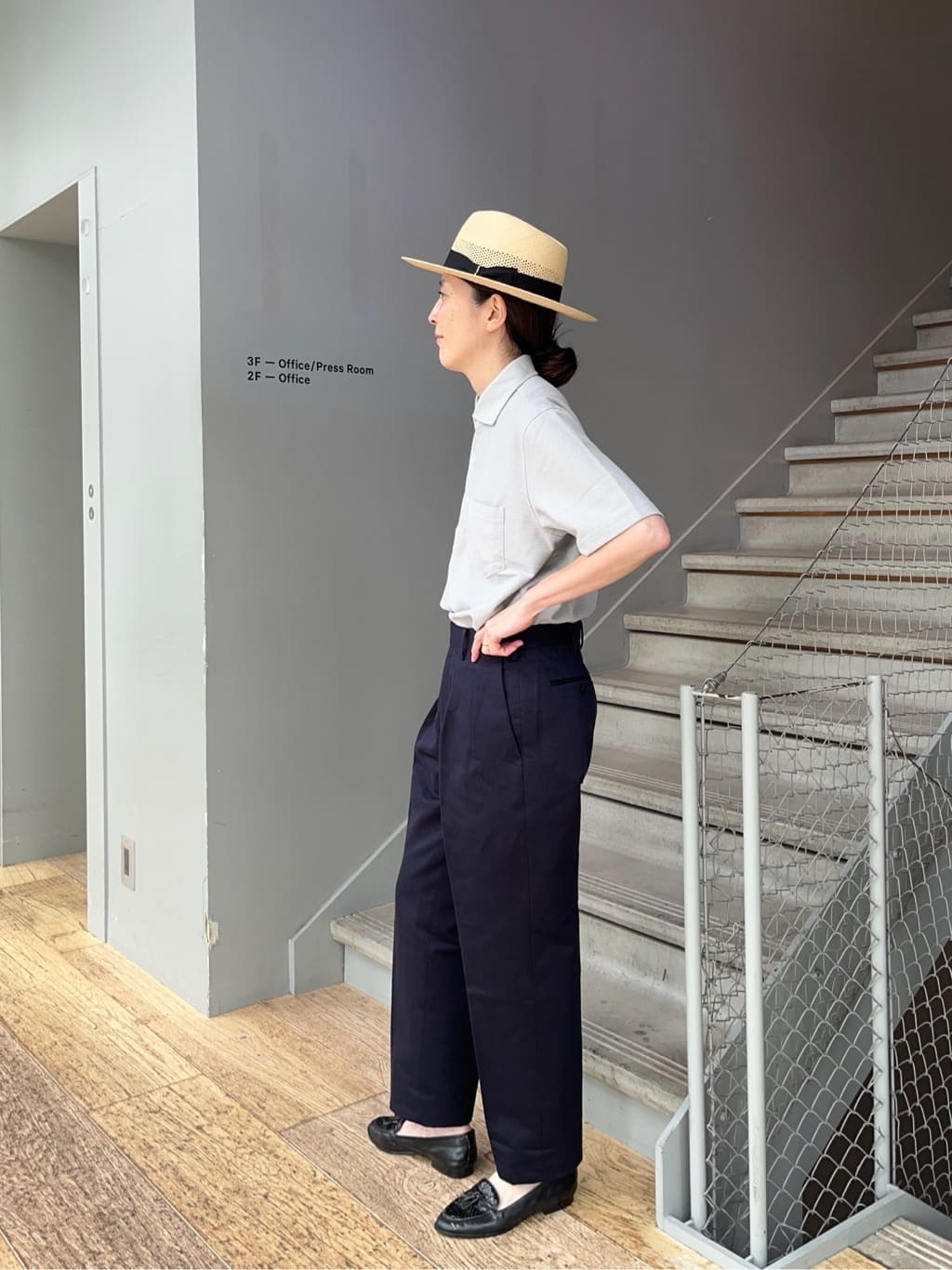 神野（jinno）さんの「TAKEO KIKUCHI｜【抗菌防臭／9色5サイズ展開】ハニカムメランジ ポロシャツ」を使ったコーディネート
