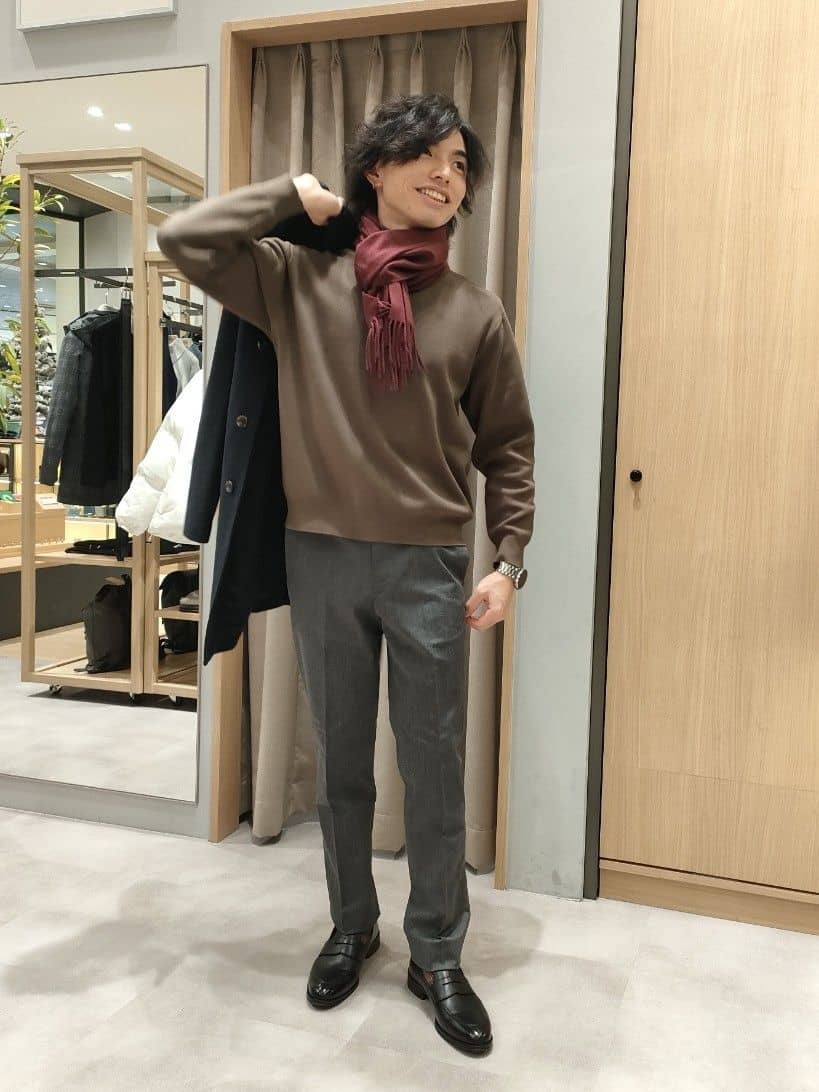 nobuさんの「TAKEO KIKUCHI｜【オフィスカジュアル対応】ドレス チノパンツ」を使ったコーディネート
