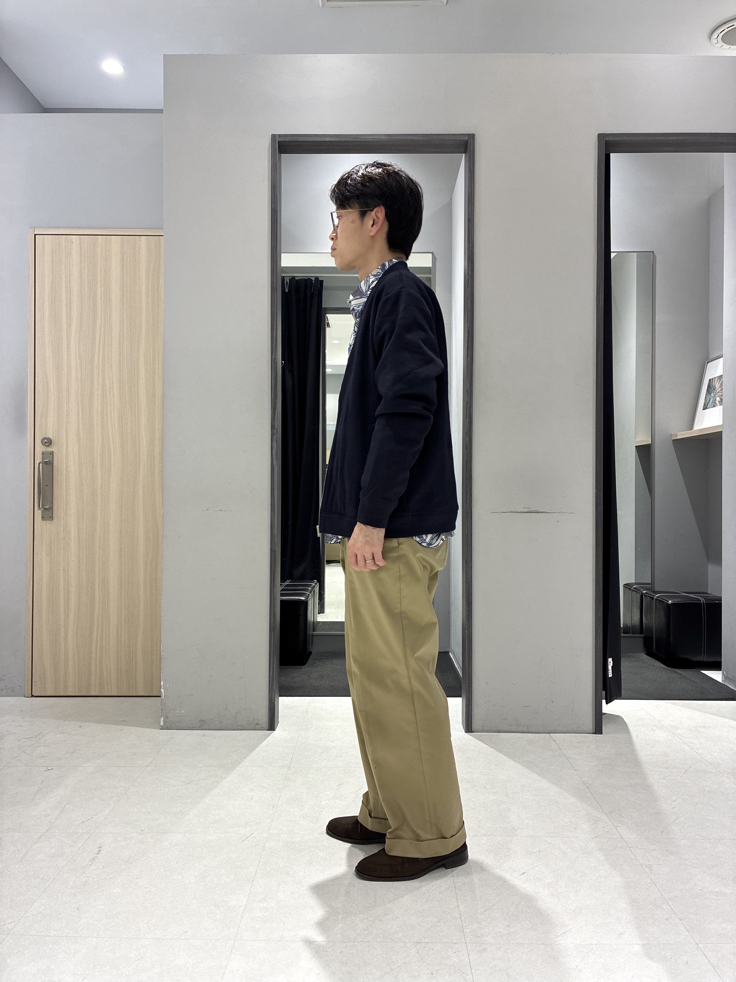 わいずみさんの「TAKEO KIKUCHI｜スライドパズル ジャカード ブルゾン」を使ったコーディネート