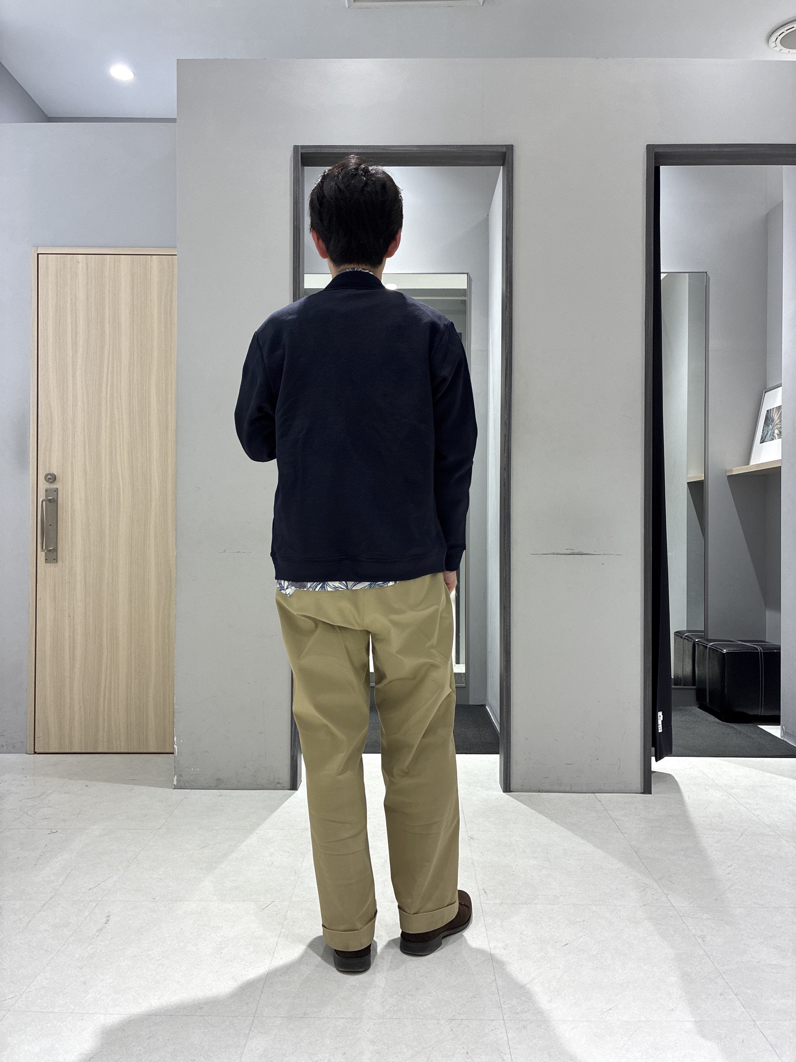 わいずみさんの「TAKEO KIKUCHI｜スライドパズル ジャカード ブルゾン」を使ったコーディネート