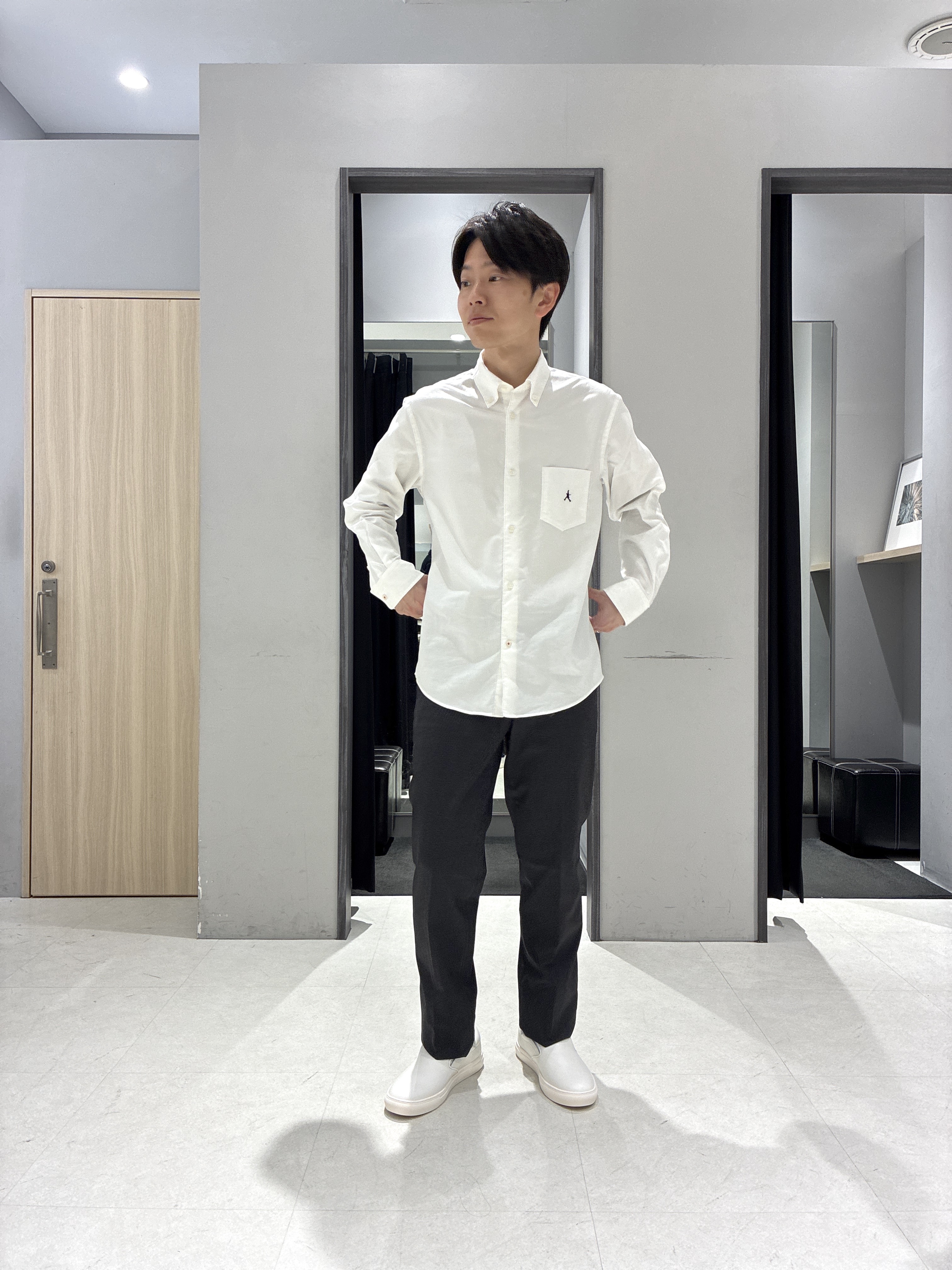 わいずみさんの「TAKEO KIKUCHI｜スライドパズル ジャカード ブルゾン」を使ったコーディネート