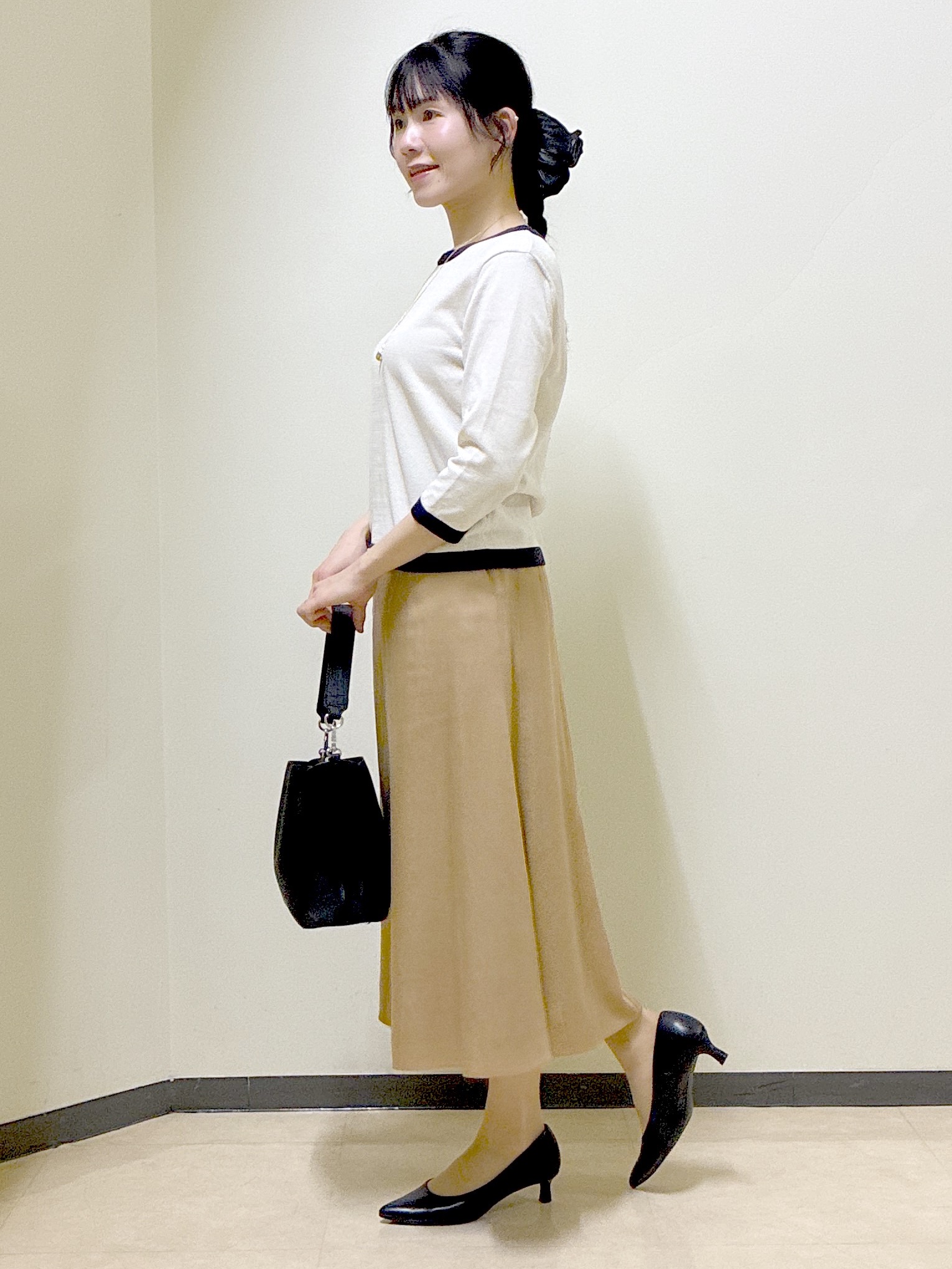  beni_gingerさんの「Reflect｜【アンサンブル可】バイカラーニット」を使ったコーディネート