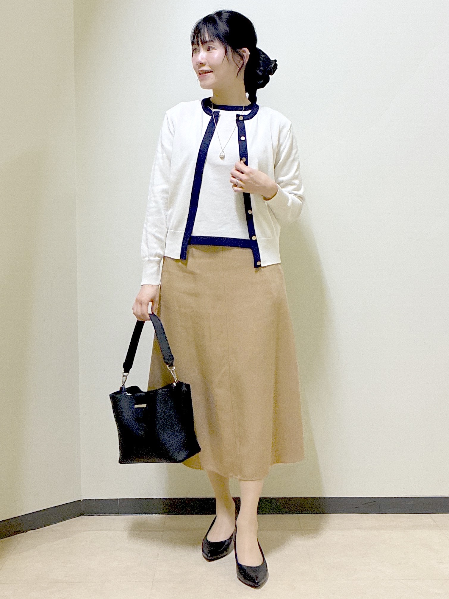  beni_gingerさんの「Reflect｜【アンサンブル可】バイカラーニット」を使ったコーディネート