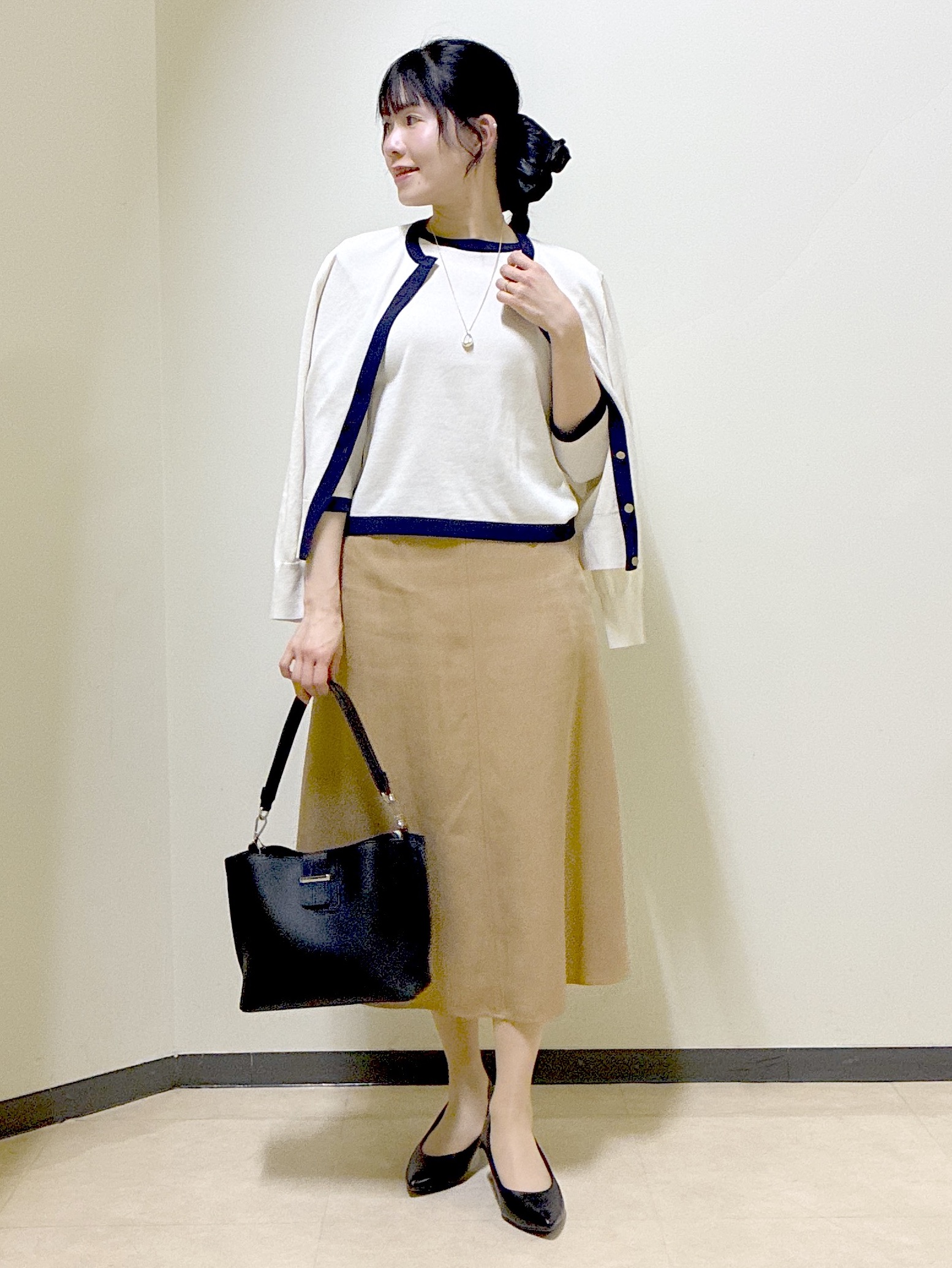  beni_gingerさんの「Reflect｜【アンサンブル可】バイカラーニット」を使ったコーディネート