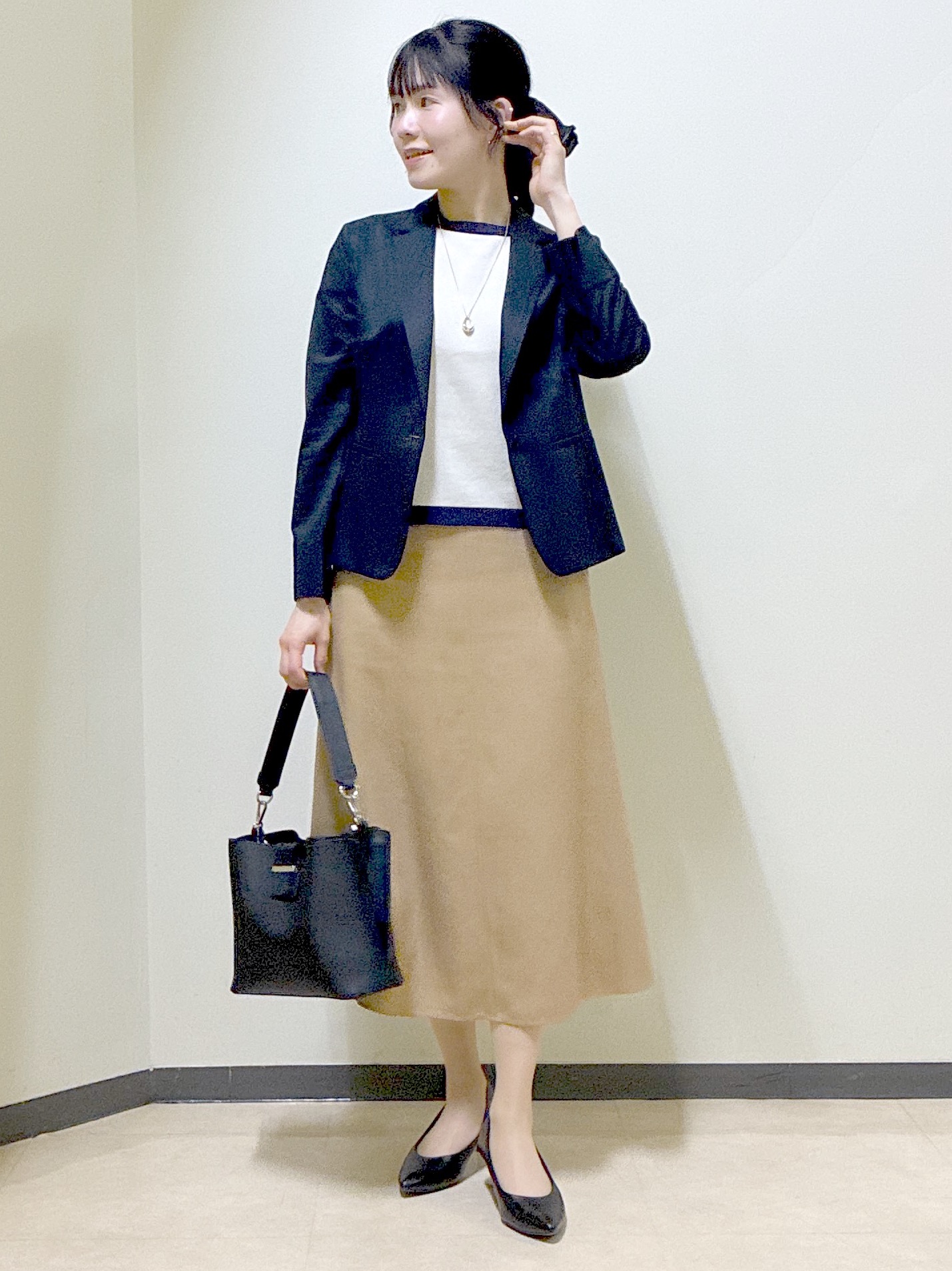  beni_gingerさんの「Reflect｜【アンサンブル可】バイカラーニット」を使ったコーディネート
