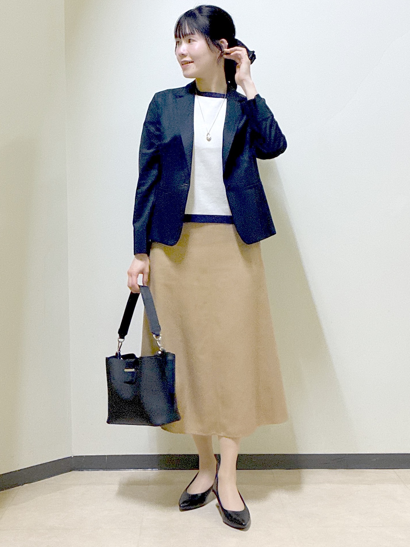 beni_gingerさんの「Reflect｜【アンサンブル可】バイカラーカーディガン」を使ったコーディネート