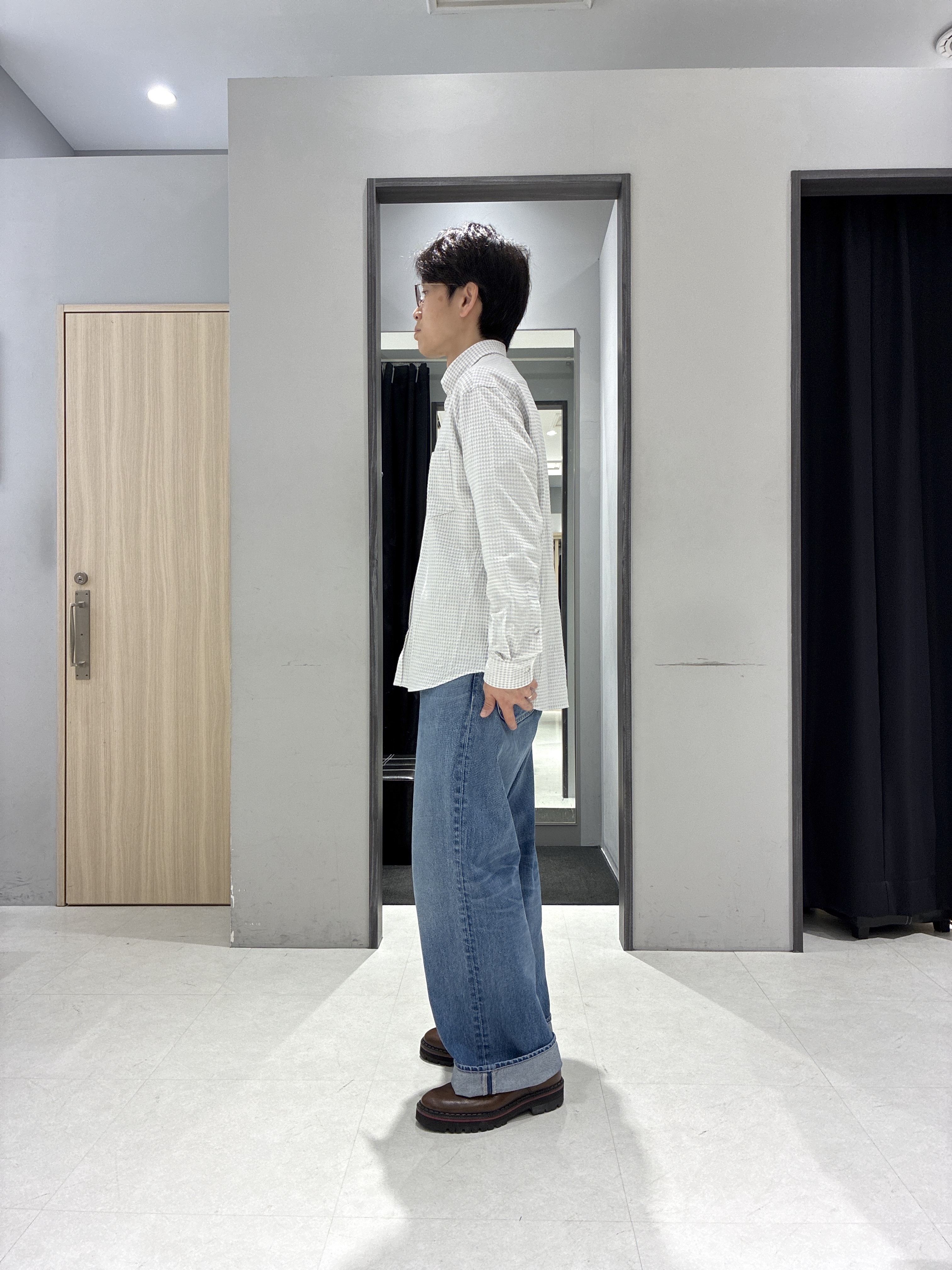 わいずみさんの「TAKEO KIKUCHI｜リネンライクカルゼ リブブルゾン」を使ったコーディネート