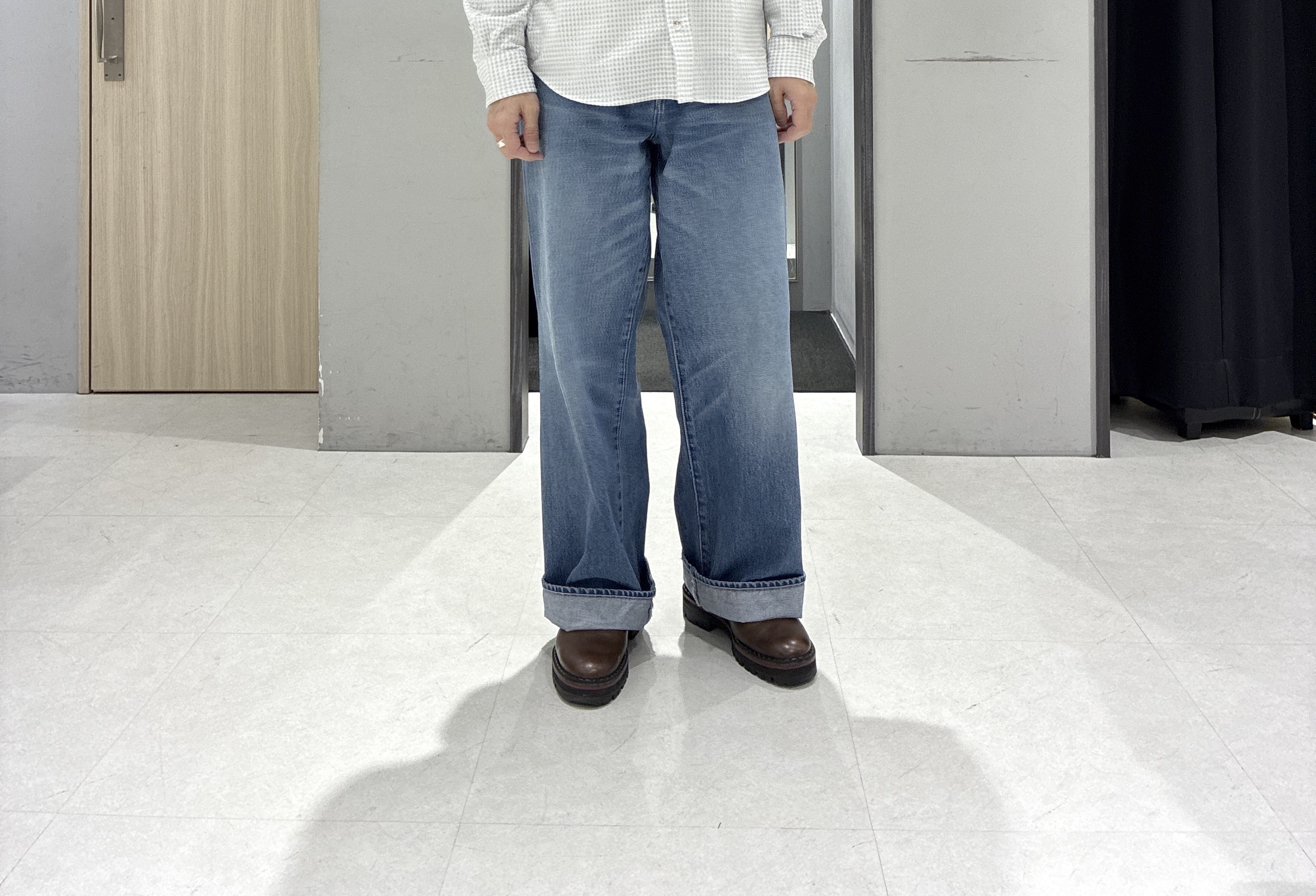 わいずみさんの「TAKEO KIKUCHI｜リネンライクカルゼ リブブルゾン」を使ったコーディネート