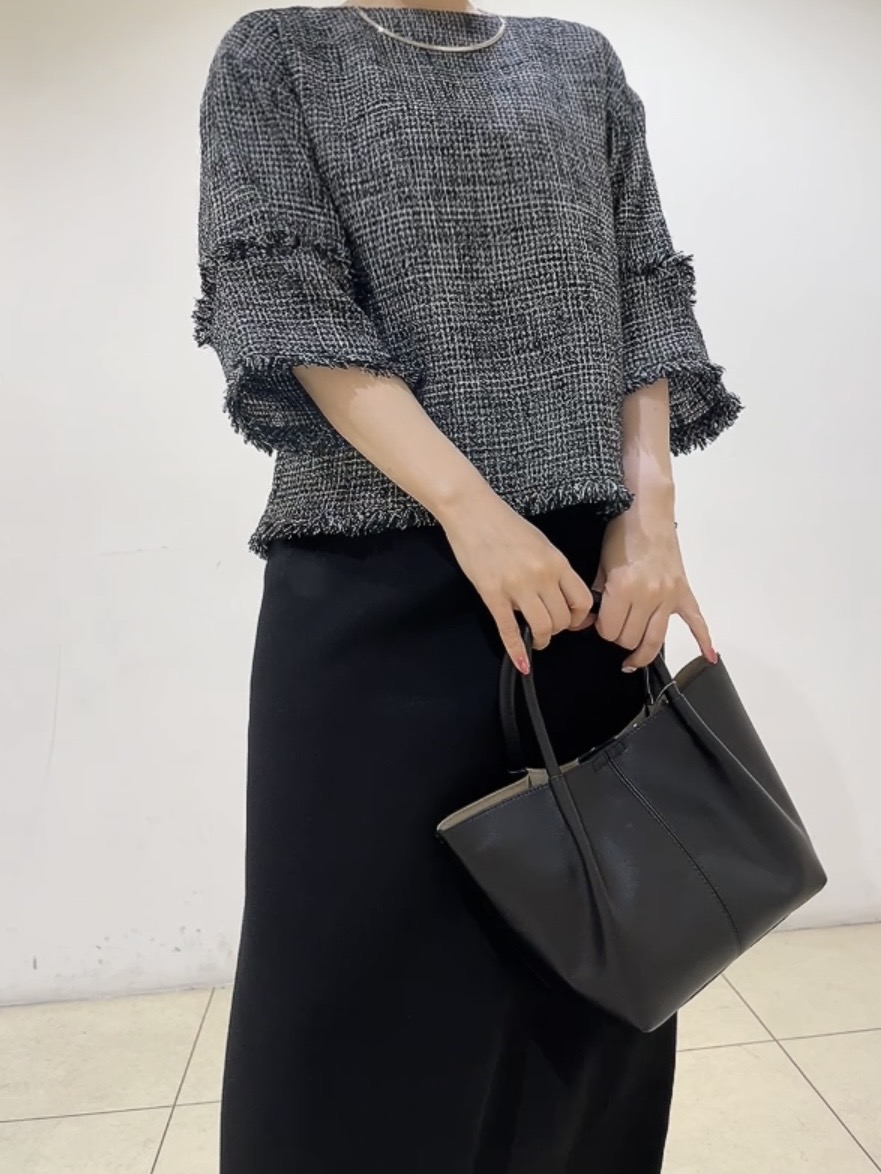 watanabeさんの「UNTITLED｜◆【洗える】ツイードドルマンブラウス」を使ったコーディネート