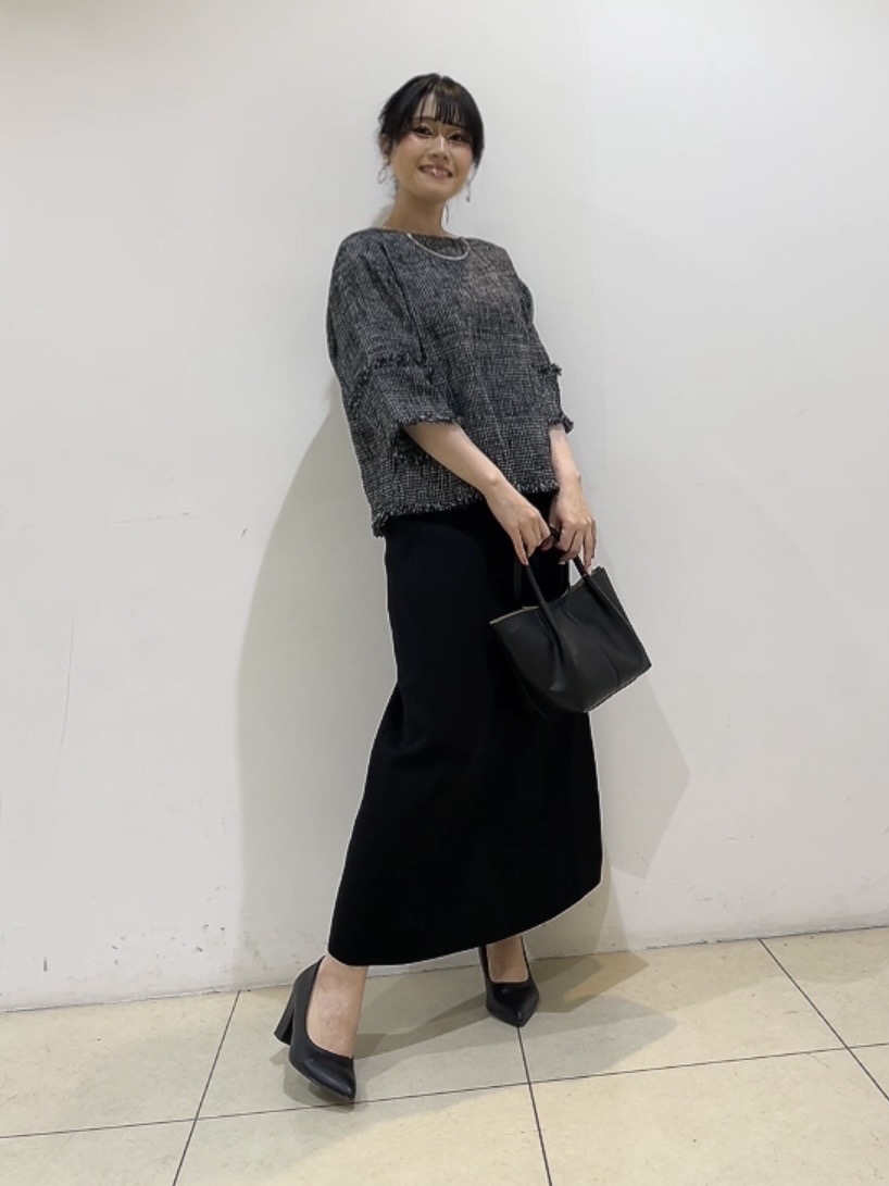 watanabeさんの「UNTITLED｜◆【洗える】ツイードドルマンブラウス」を使ったコーディネート