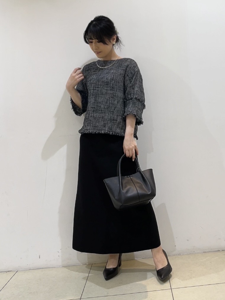 watanabeさんの「UNTITLED｜◆【洗える】ツイードドルマンブラウス」を使ったコーディネート