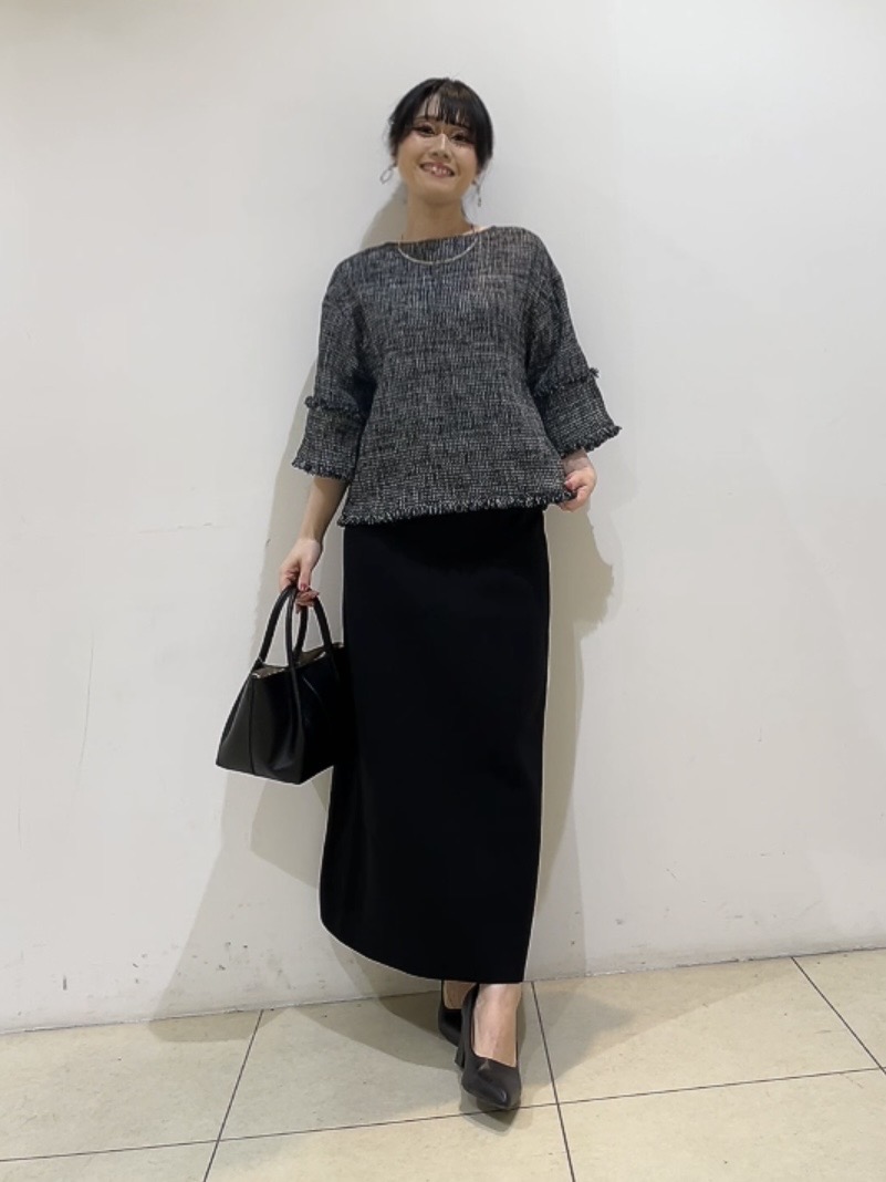 watanabeさんの「UNTITLED｜◆【洗える】ツイードドルマンブラウス」を使ったコーディネート