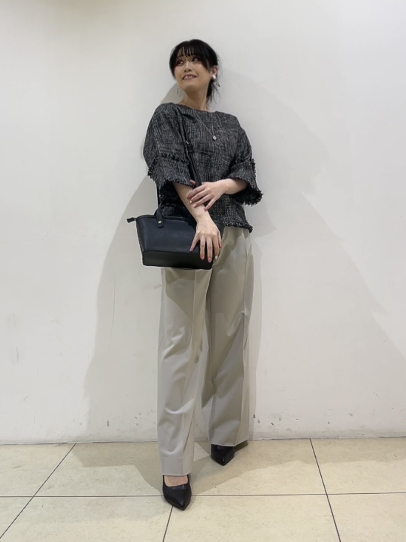 watanabeさんの「UNTITLED｜◆【洗える】ツイードドルマンブラウス」を使ったコーディネート
