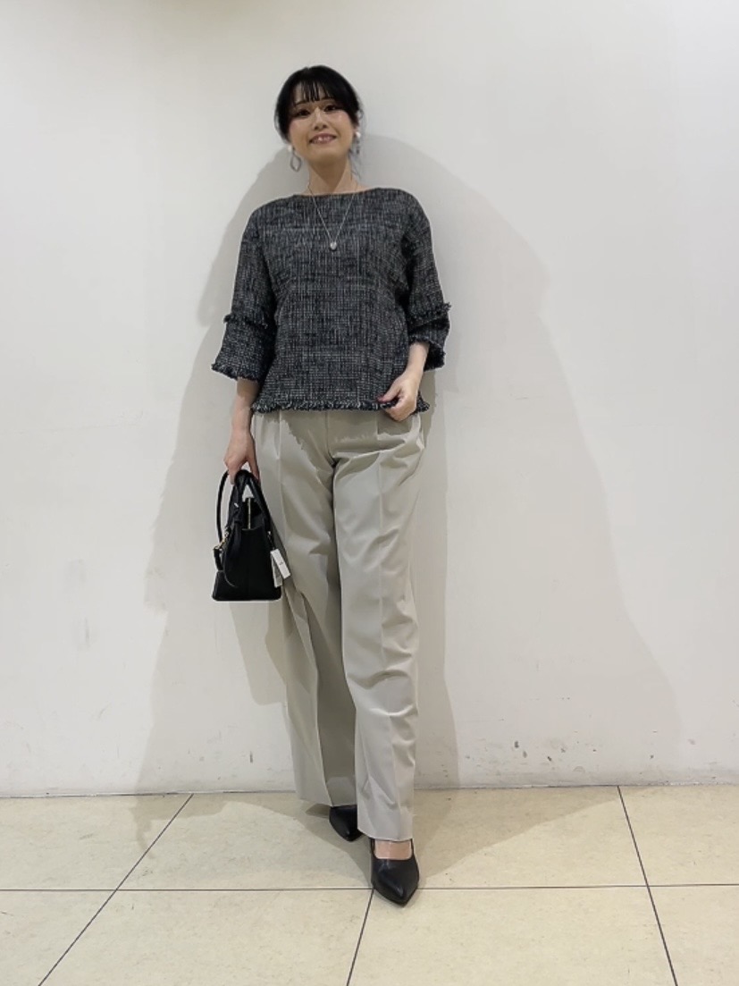 watanabeさんの「UNTITLED｜◆【洗える】ツイードドルマンブラウス」を使ったコーディネート