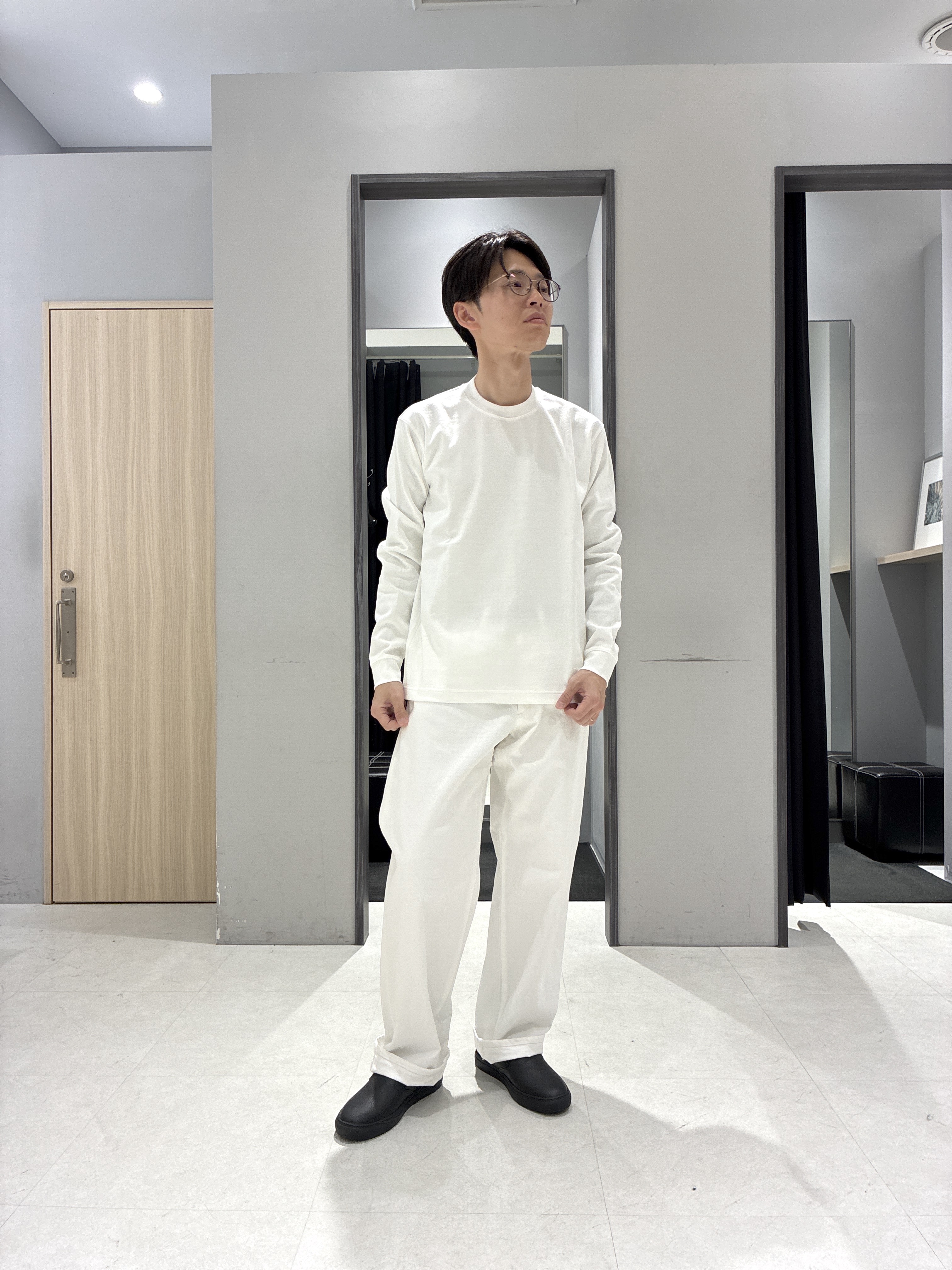 わいずみさんの「TAKEO KIKUCHI｜【洗える】カラースプリングニット」を使ったコーディネート