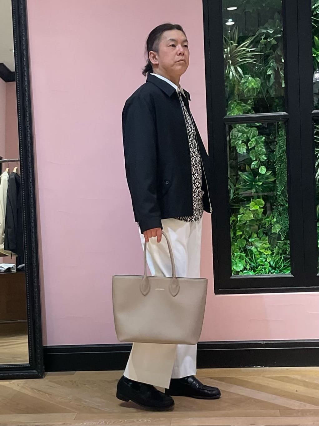 Nagaseさんの「DRESSTERIOR｜【ウォッシャブル】ウールハリントン ジャケット」を使ったコーディネート