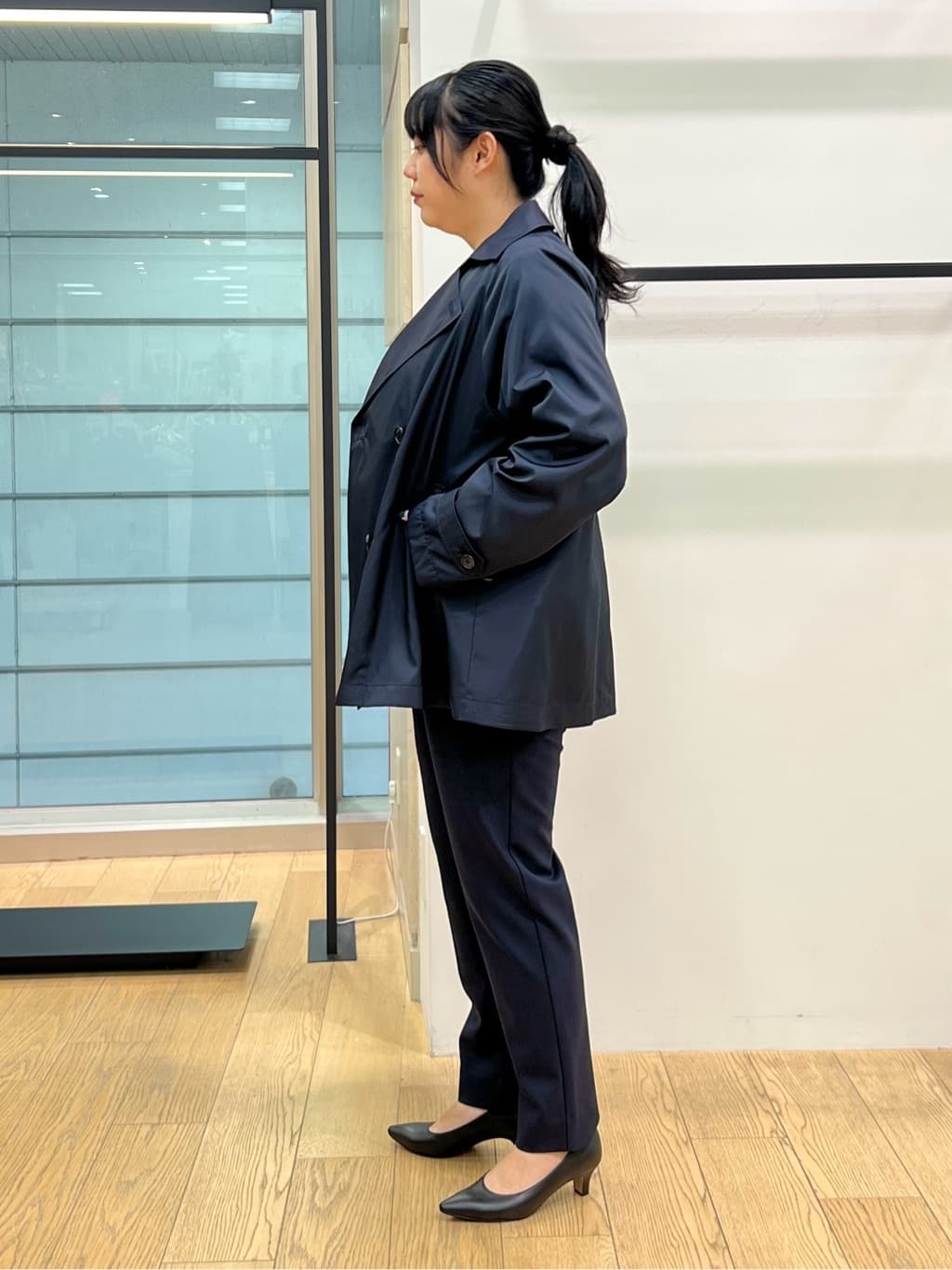 shimaさんの「INDIVI｜【撥水／UVケア／2WAY】超軽量ライナー付ライトトレンチコート」を使ったコーディネート