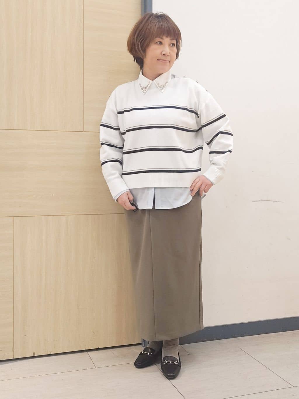むぅポンさんの「grove｜【撥水】きれいめに着こなせるマウンテンパーカ」を使ったコーディネート