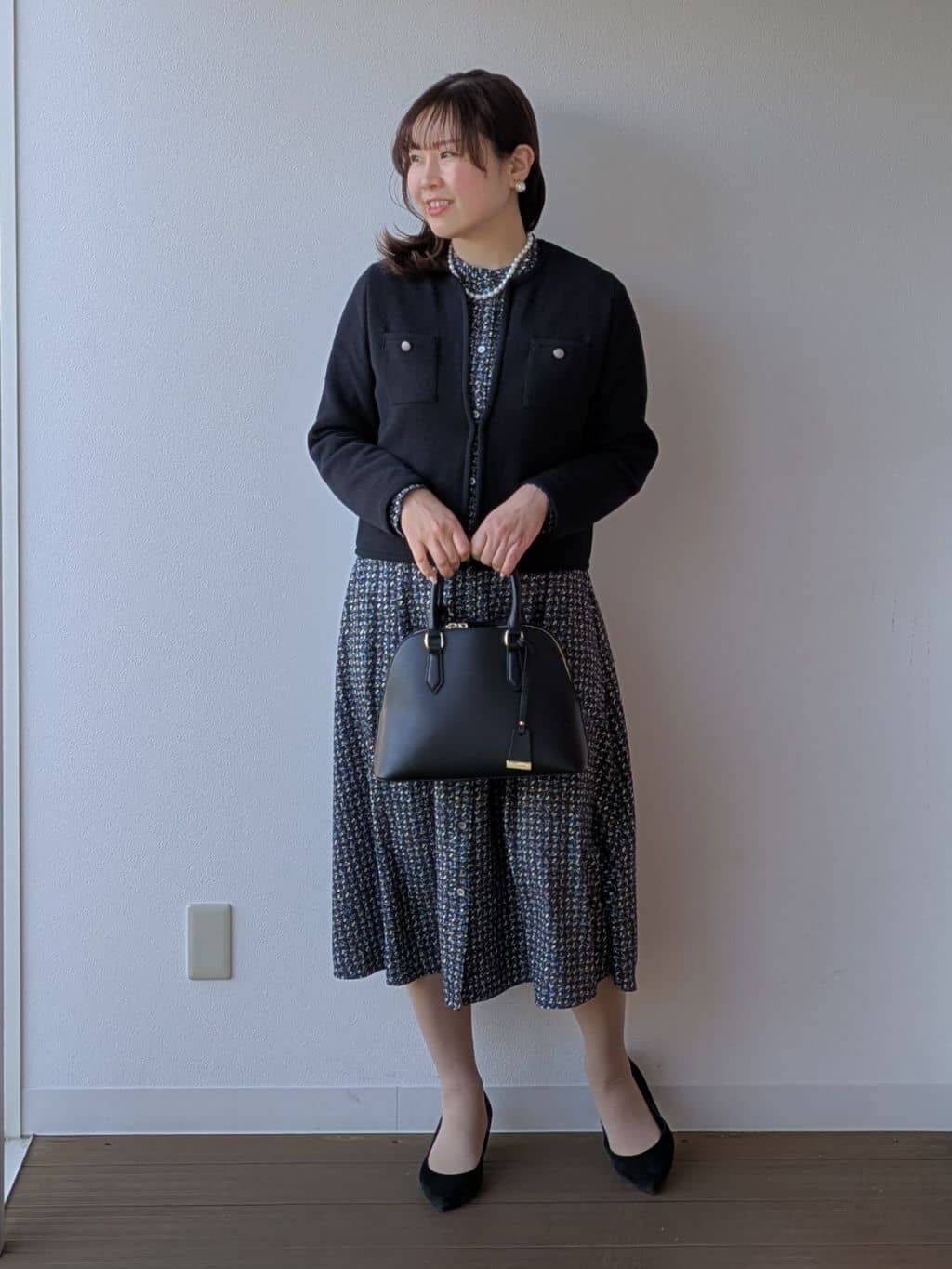 なみきさんの「UNTITLED｜【軽量】ブークレジャケット ニットカーディガン」を使ったコーディネート