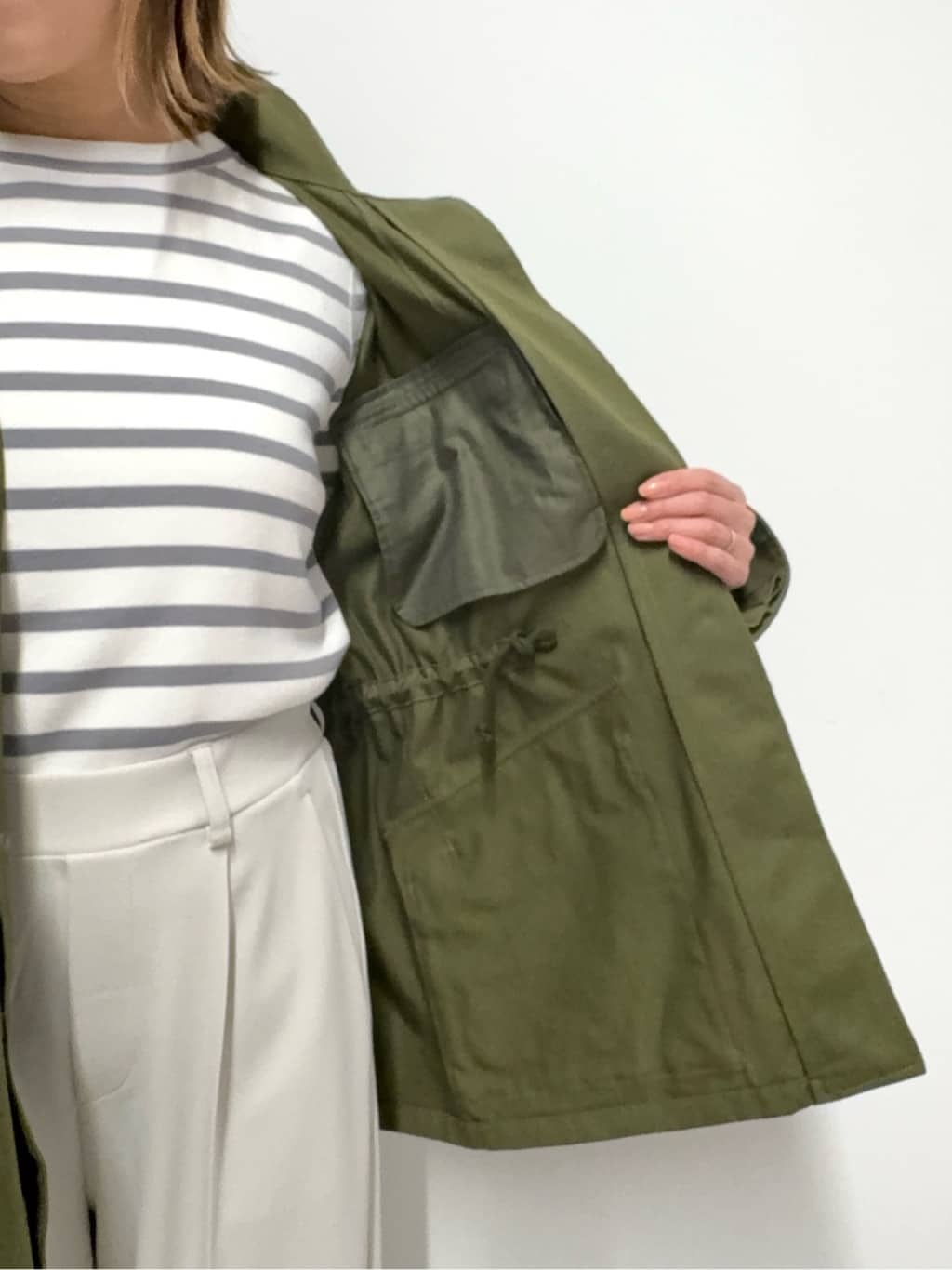 Nishijimaさんの「DRESSTERIOR｜【ウォッシャブル】コンパクトコットンミリタリーブルゾン」を使ったコーディネート
