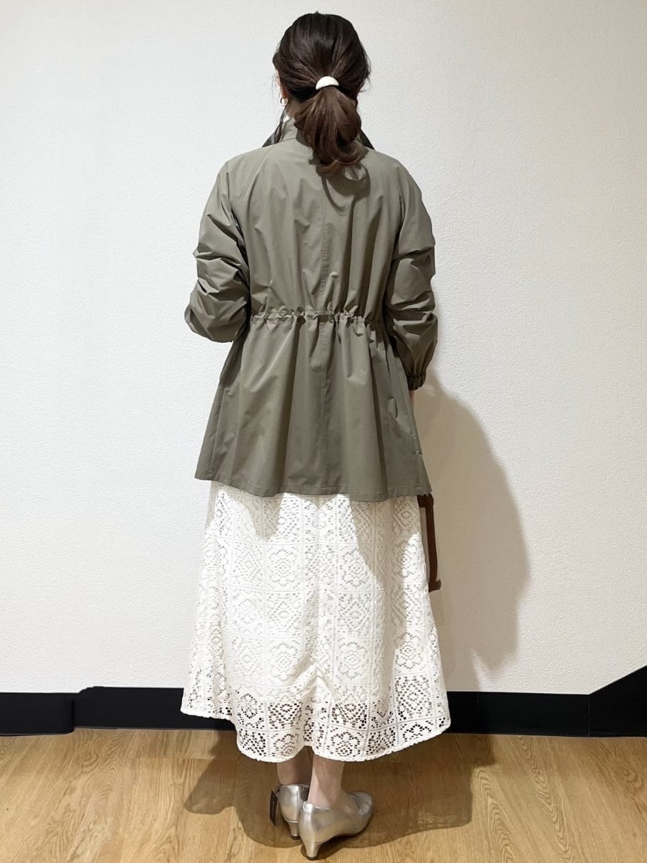 ayaさんの「Reflect｜【撥水】ストレッチタフタミドル丈スタンドカラーコート」を使ったコーディネート