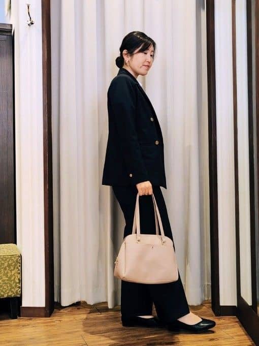 chami さんの「SHOO･LA･RUE｜【セットアップ可/S-LL/洗濯機可】マニッシュに決まる ダブルブレストジャケット」を使ったコーディネート