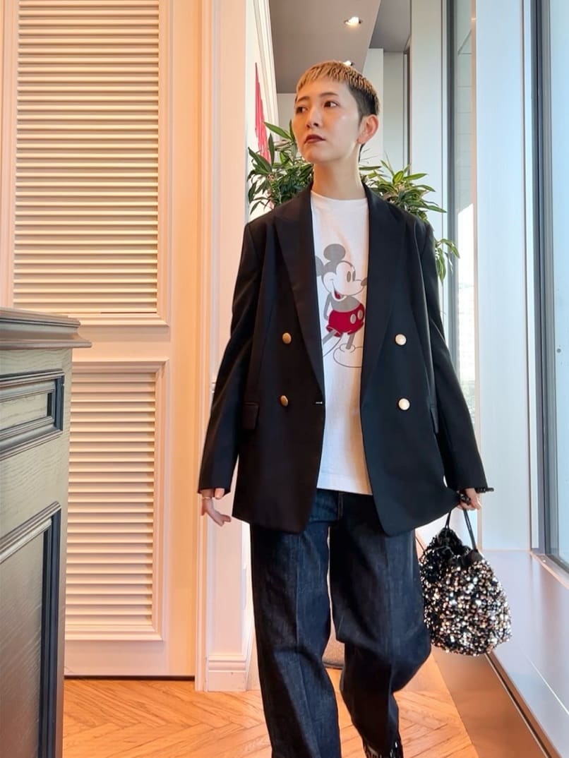 OCHIAIさんの「DRESSTERIOR｜コンフォート ダブルブレザー」を使ったコーディネート