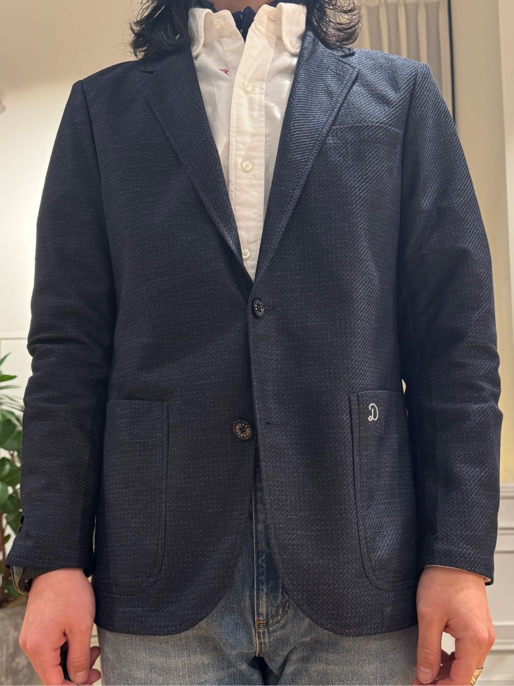 kawarataniさんの「DRESSTERIOR｜オックスフォード ラウンドカラーシャツ」を使ったコーディネート
