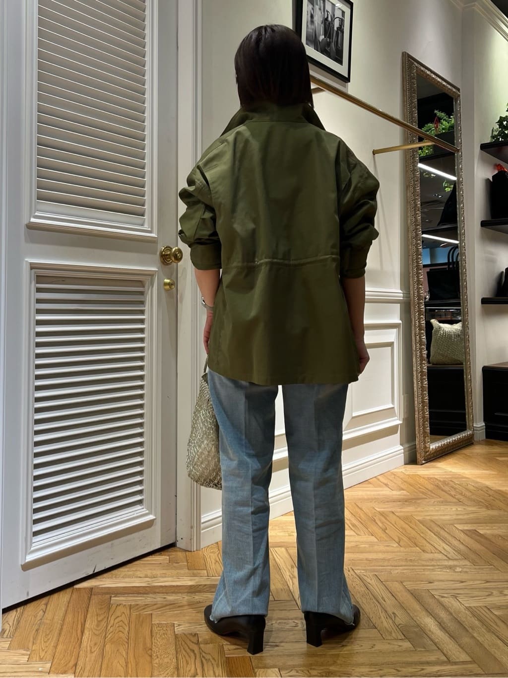 つじ まこさんの「DRESSTERIOR｜【ウォッシャブル】コンパクトコットンミリタリーブルゾン」を使ったコーディネート