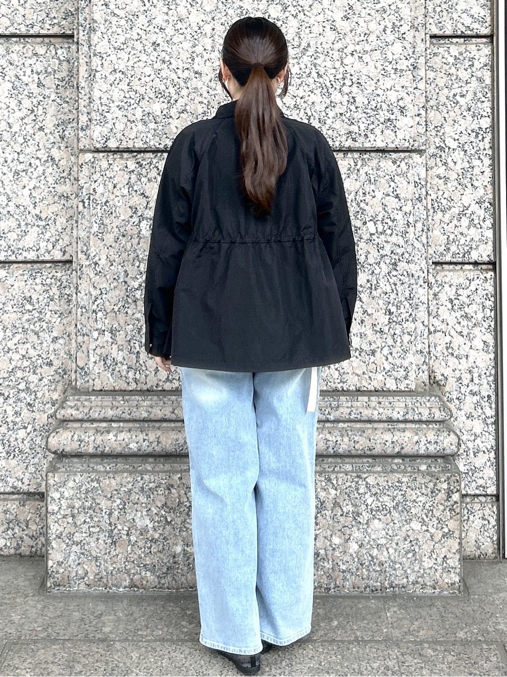 sayaさんの「OPAQUE.CLIP｜撥水スタンドZIPブルゾン【洗濯機OK／UVケア／花粉対応】」を使ったコーディネート