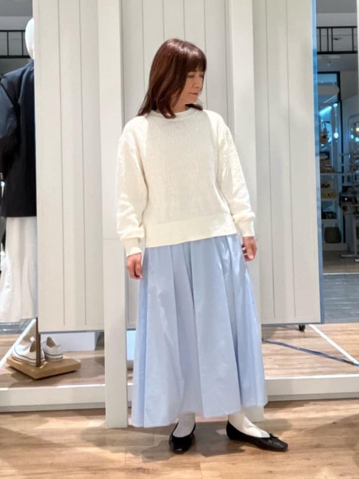 Fujitaさんの「Dessin｜【洗える】ローゲージコットンニット」を使ったコーディネート