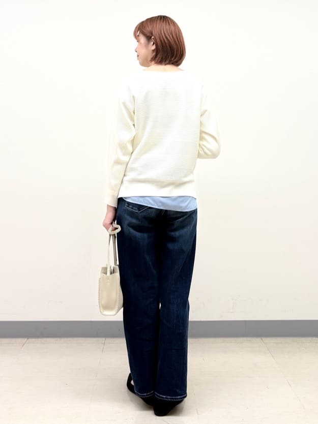 まいこさんの「INDIVI｜【コットン】シャツ切り替えカットソー」を使ったコーディネート