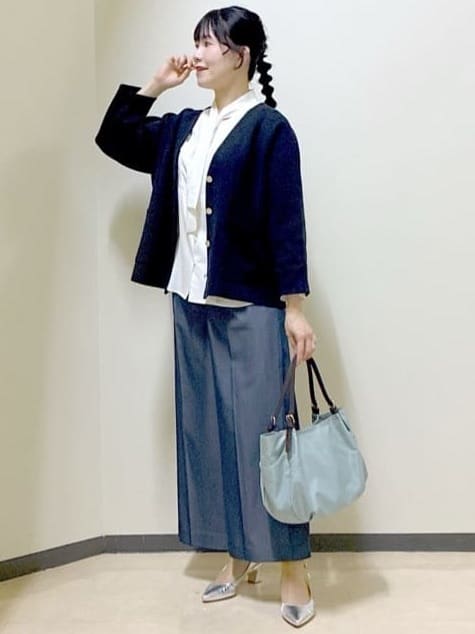  beni_gingerさんの「Reflect｜【着回し力◎】ジャケット風ニットカーディガン」を使ったコーディネート