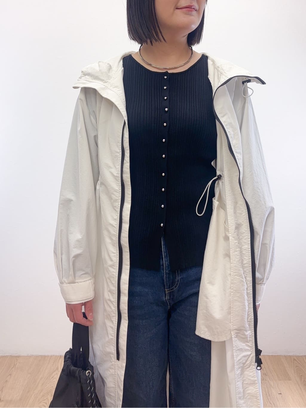 Takeさんの「OPAQUE.CLIP｜撥水フードZIPロングコート【洗濯機OK】」を使ったコーディネート