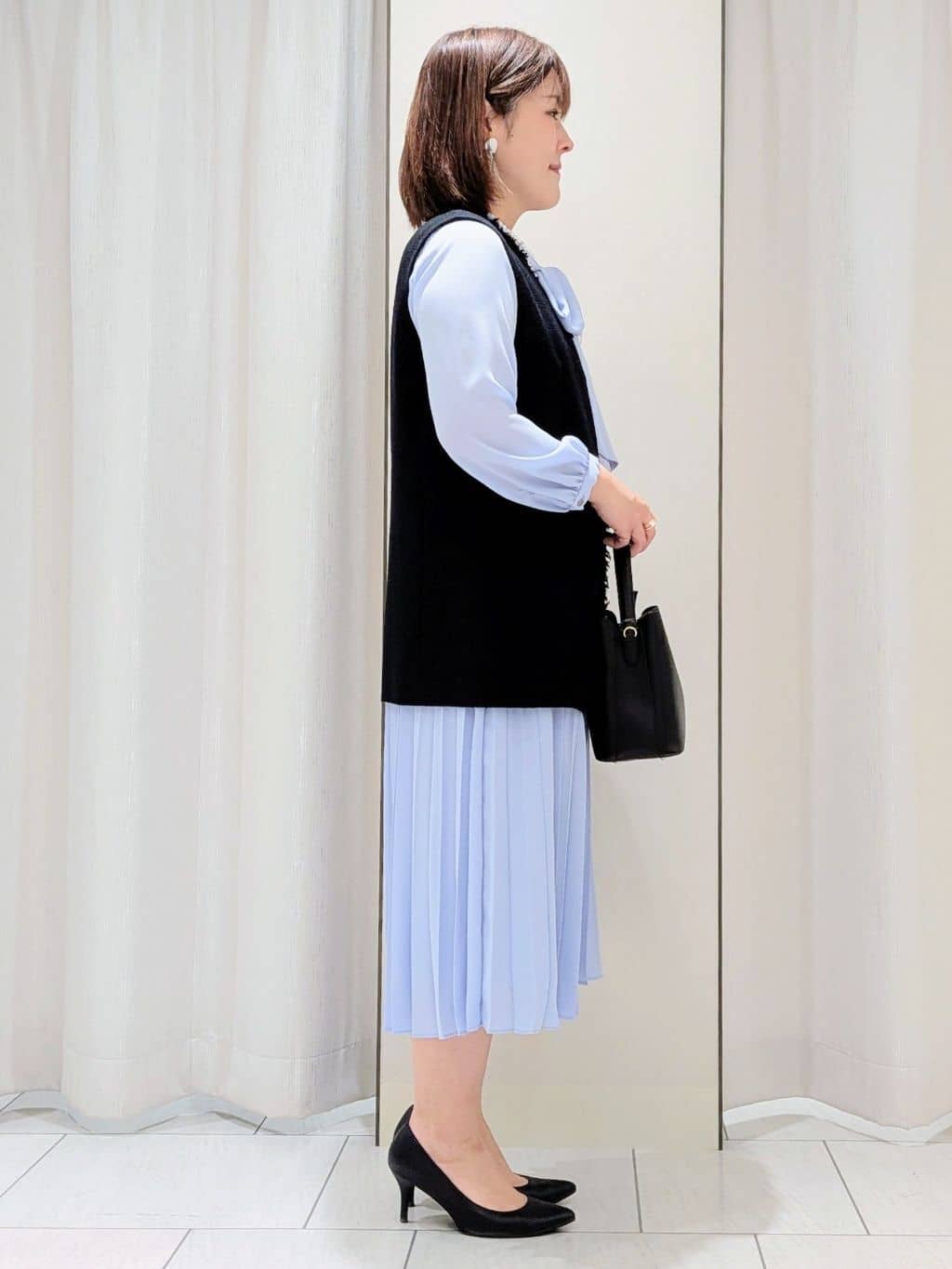 Onumaさんの「UNTITLED｜【オンオフ使える】スラブツイード ジレ」を使ったコーディネート