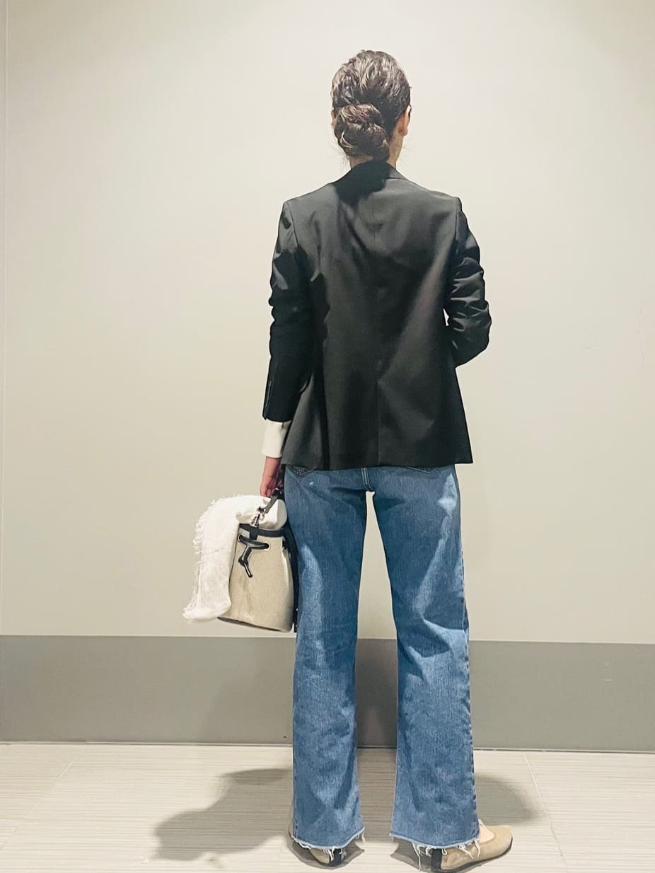 Annさんの「DRESSTERIOR｜◆【セットアップ可】ピークドダブルライトストレッチジャケット」を使ったコーディネート