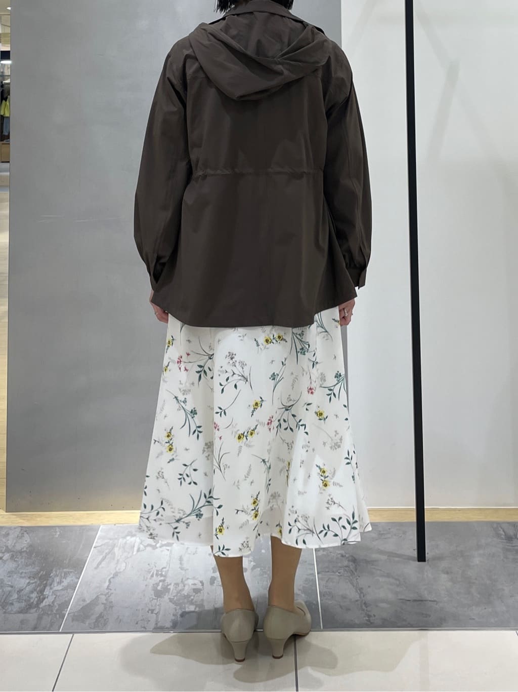 shihoさんの「INDIVI｜【洗える／凹凸編み】ジャカードニット」を使ったコーディネート