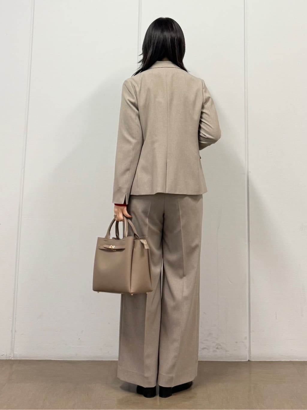 mizukiさんの「INDIVI｜【洗える／通勤／スーツ】メランジストレッチ テーラージャケット」を使ったコーディネート