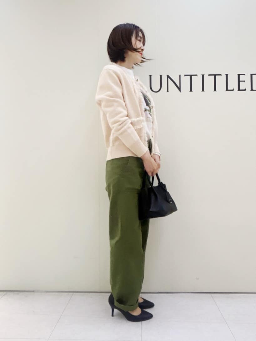 Mikiさんの「UNTITLED｜【洗える/ジャケット風】ツイードニットカーディガン」を使ったコーディネート